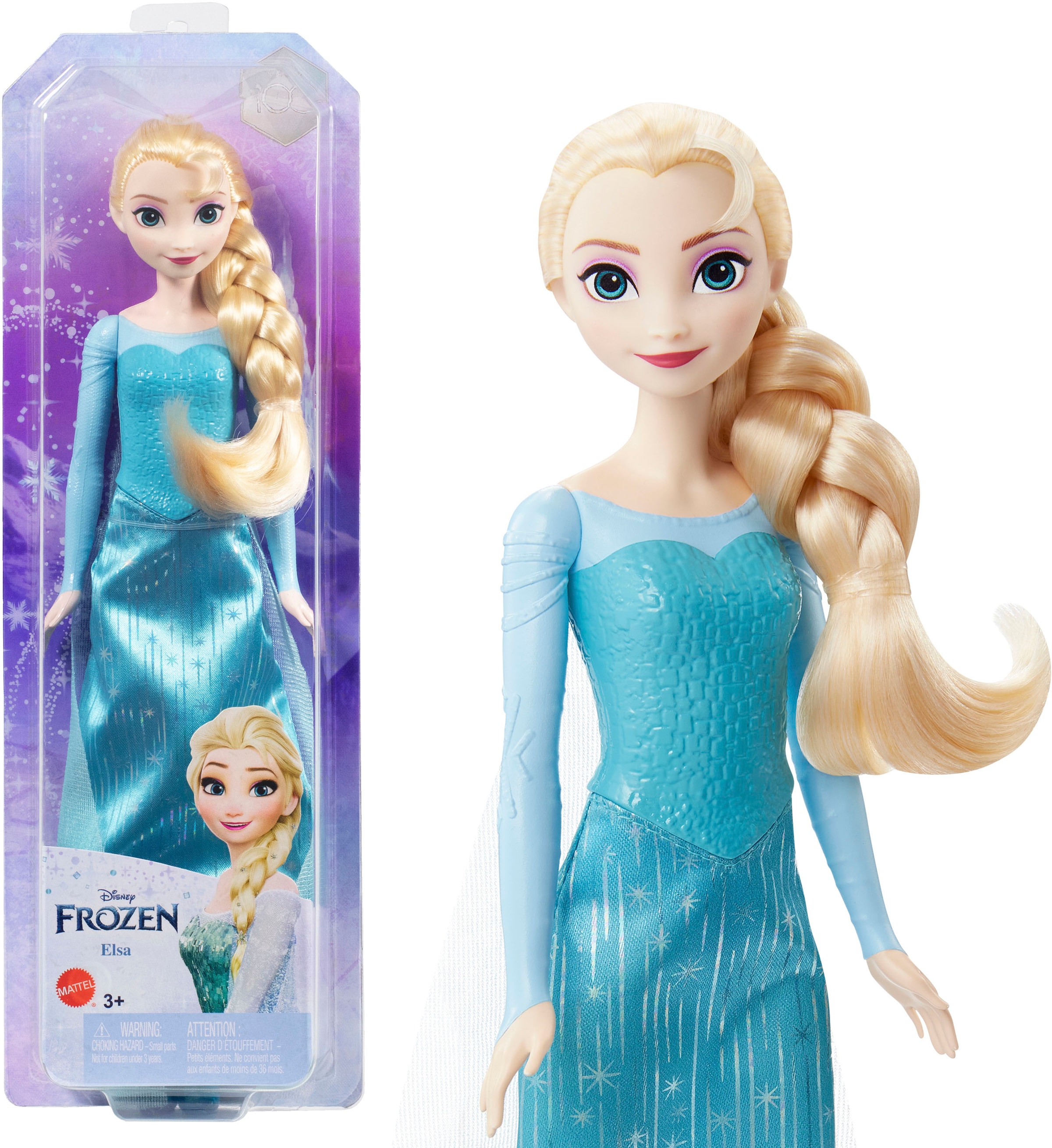Mattel® Anziehpuppe »Disney Die Eiskönigin, Elsa (Outfit Film 1)«, inklusive Accesspores