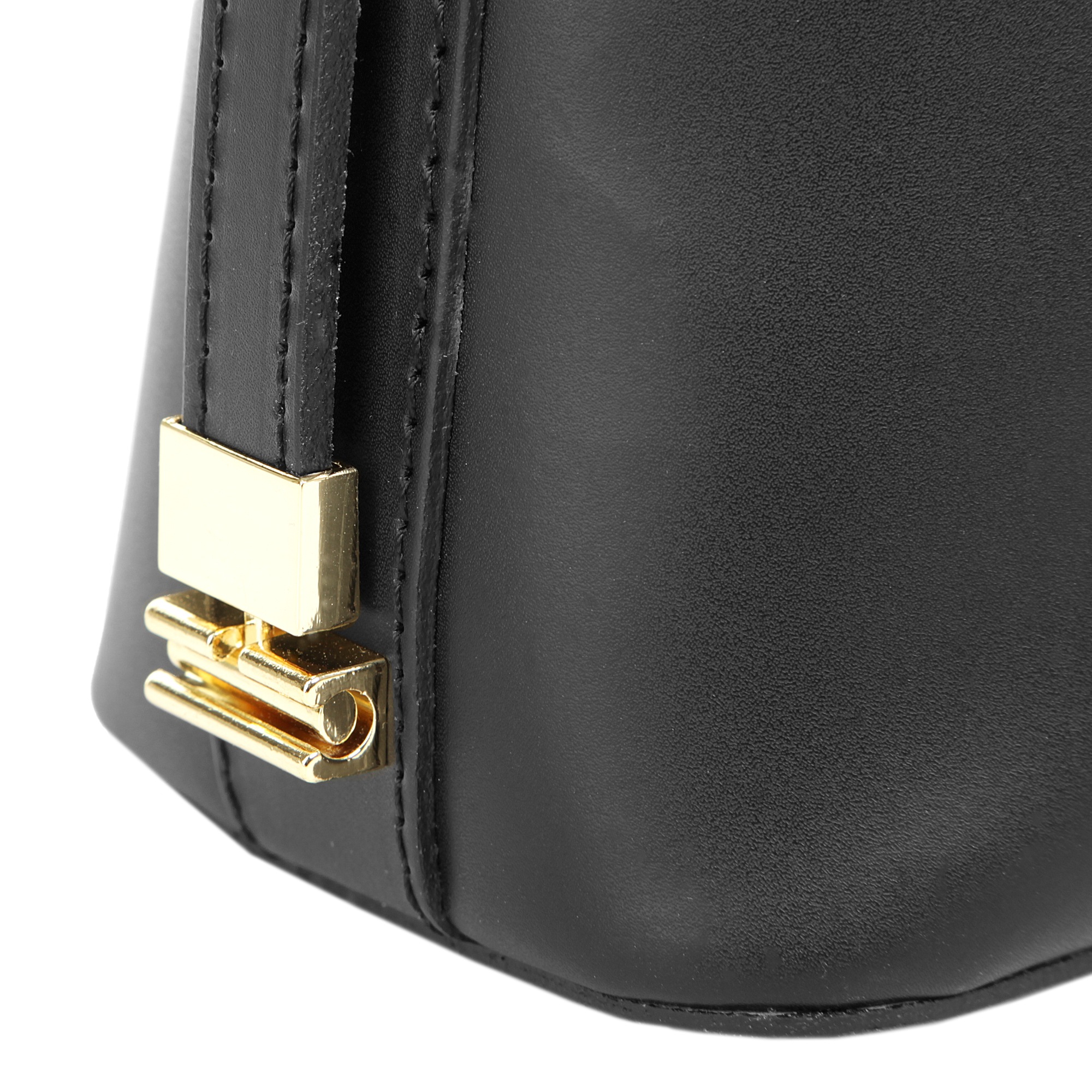 Cluty Henkeltasche, echt Leder, Made in Italy