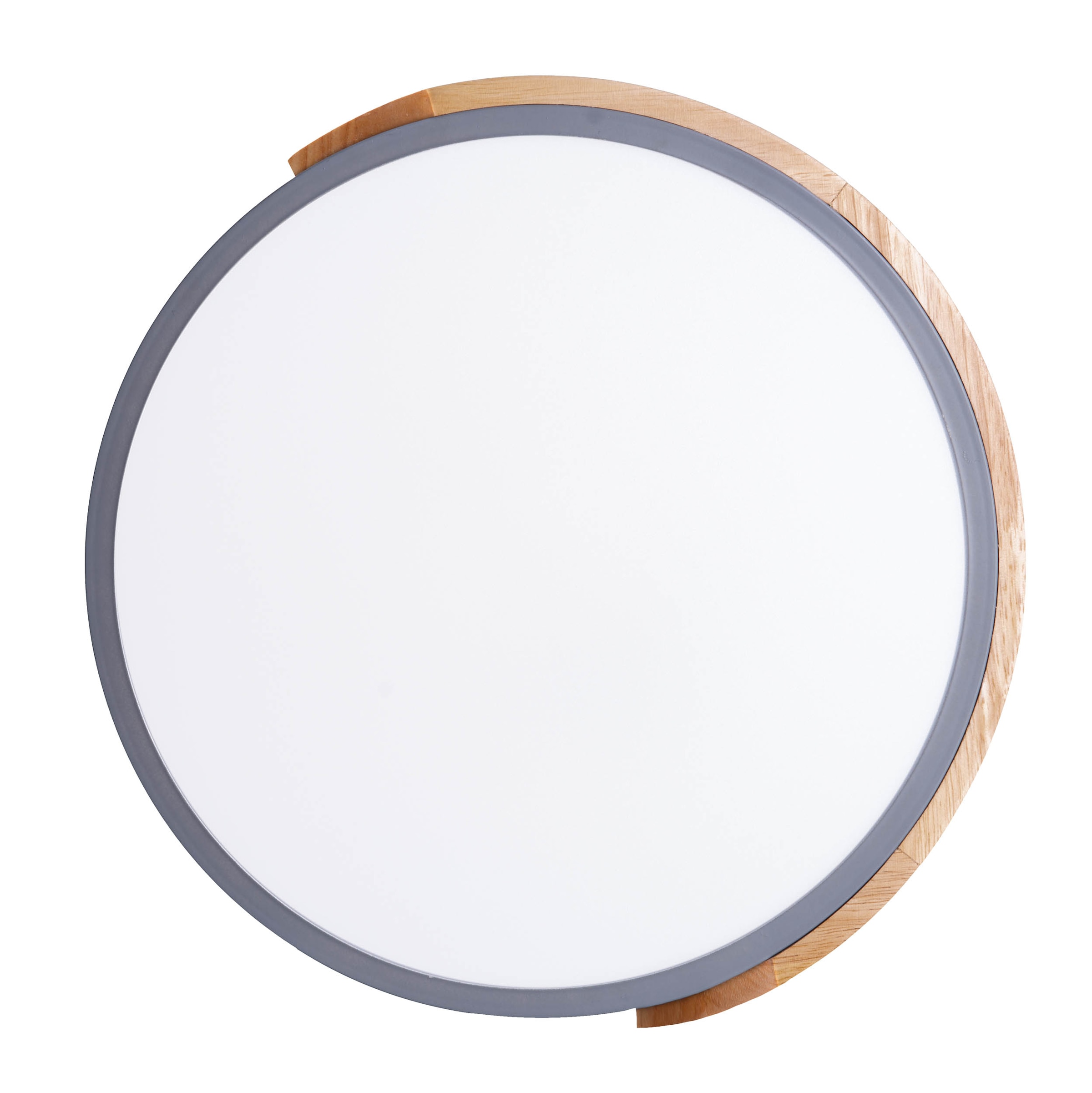 näve LED Deckenleuchte »Borneo« LED-Modul 1 Stk. warmweiß - kaltweiß Dimmbar per Fernbedienung (inkl.), CCT, Memory, Nachtlicht, Holzrand