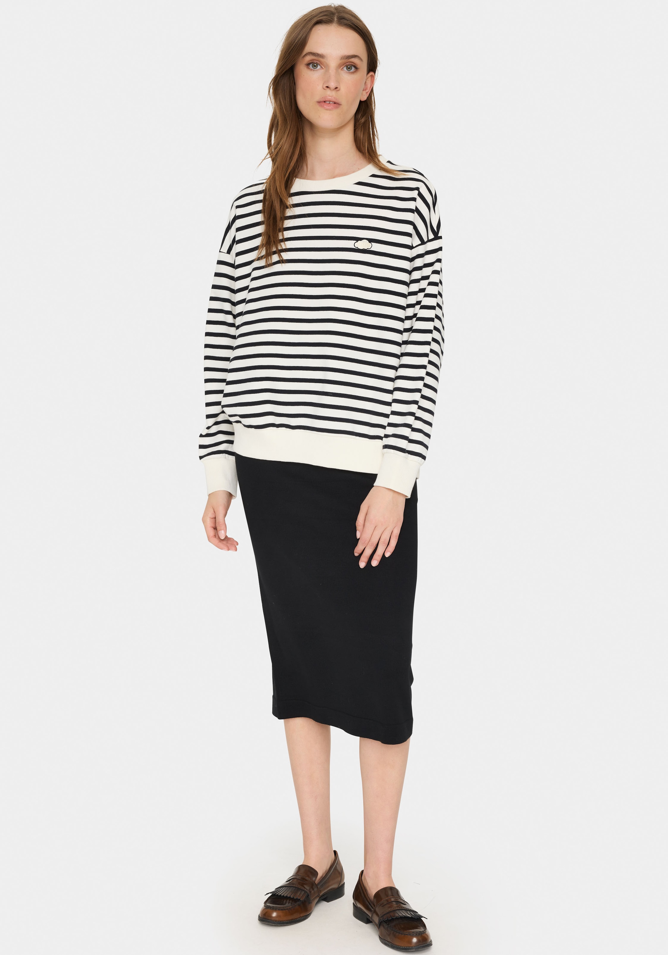 Saint Tropez Sweatshirt »GilaSZ«, mit Stickerei