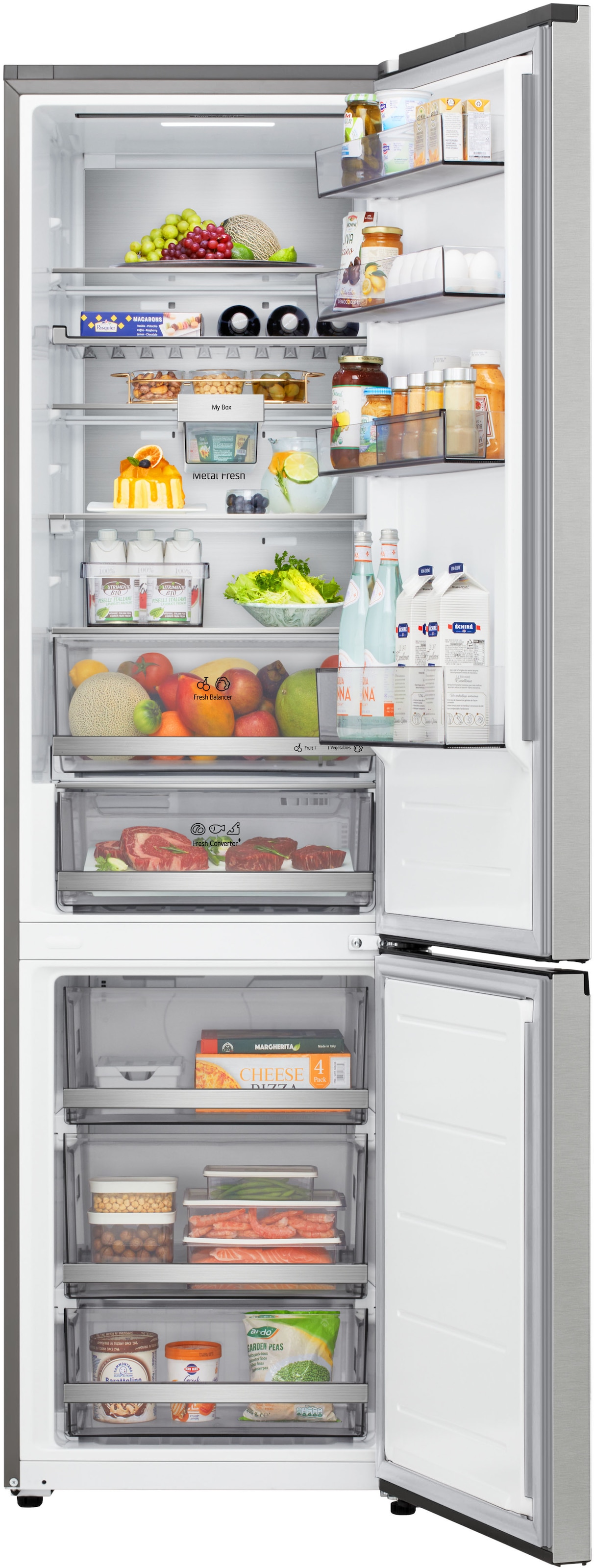 LG Kühl-/Gefrierkombination Serie 7 »GBBS726BPY« 203 cm hoch 59,7 cm breit Vollintegrierbarer Kühlschrank dank frontaler Luftzufuhr und Abluft