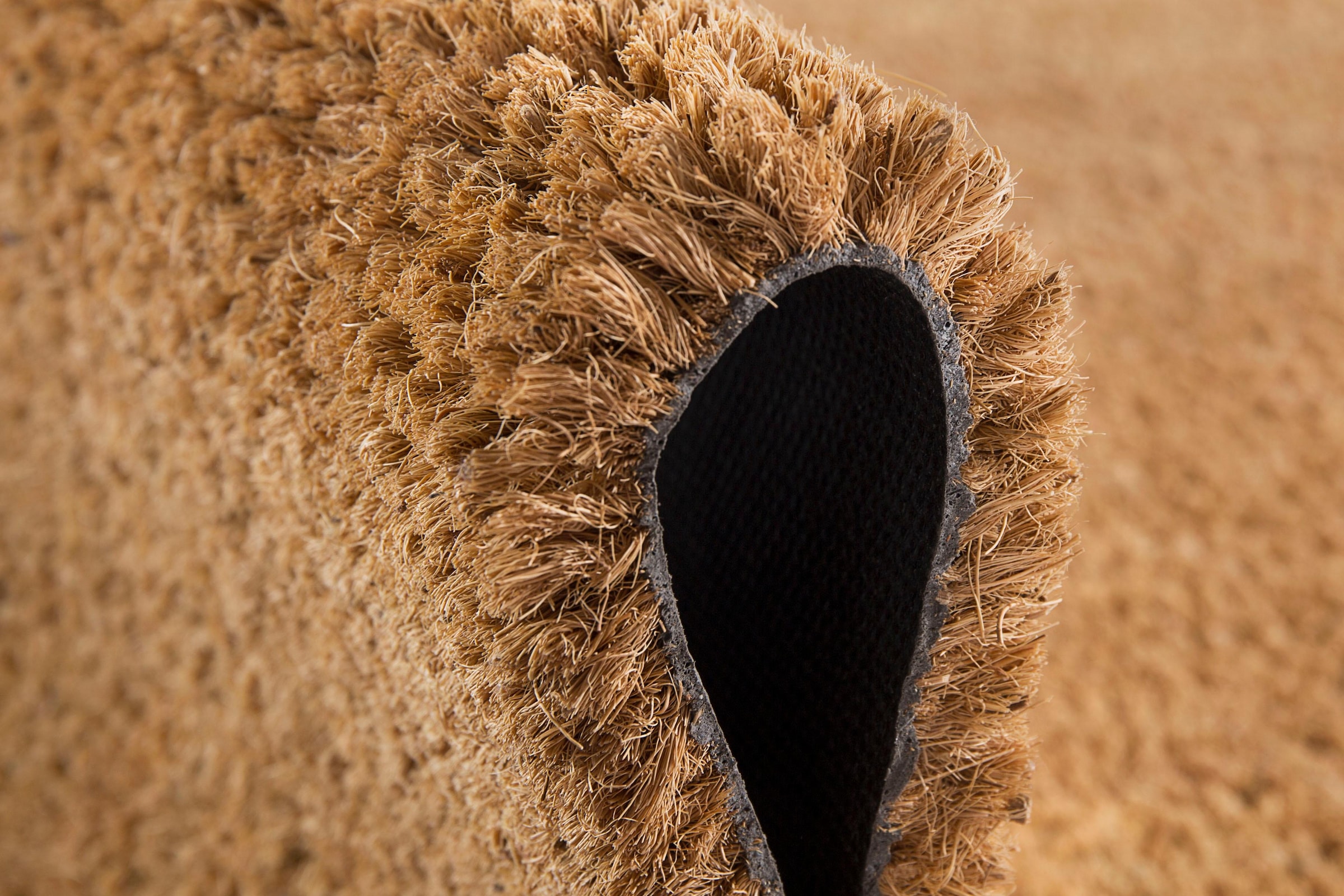 Andiamo Fußmatte »Kokos uni« rechteckig 15 mm Höhe Schmutzfangmatte, In- und Outdoor geeignet
