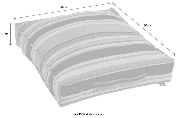 H.O.C.K. Sitzkissen »Yucatan«, mit bunten Streifen