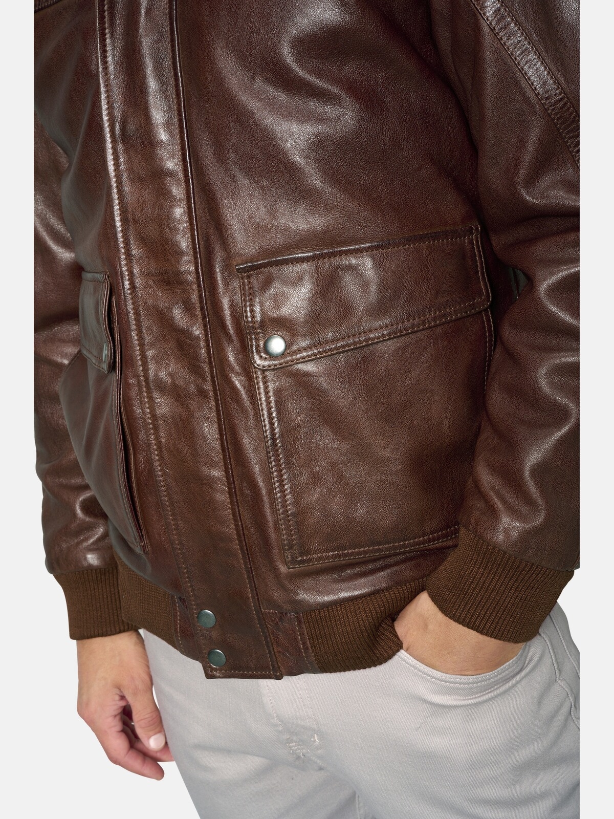 Babista Lederjacke »Lederjacke ZELVENTO«, (1 St.), mit wärmendem Teddyfutter