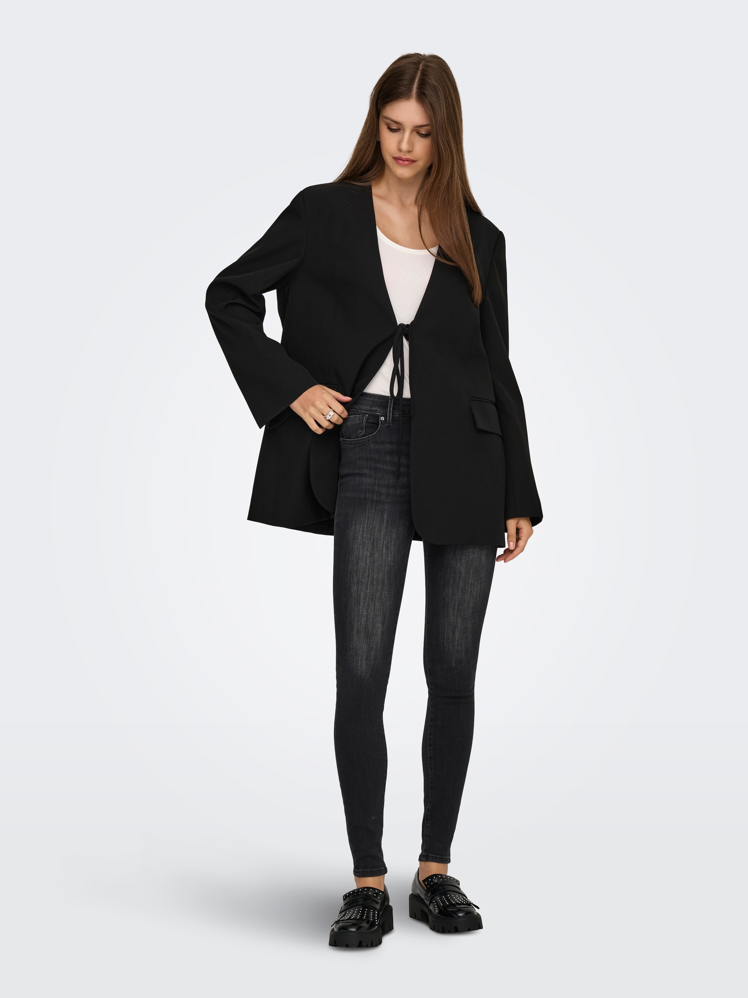 ONLY Skinny-fit-Jeans »ONLPOWER MID WAIST PUSH UP SK DNM BOX«