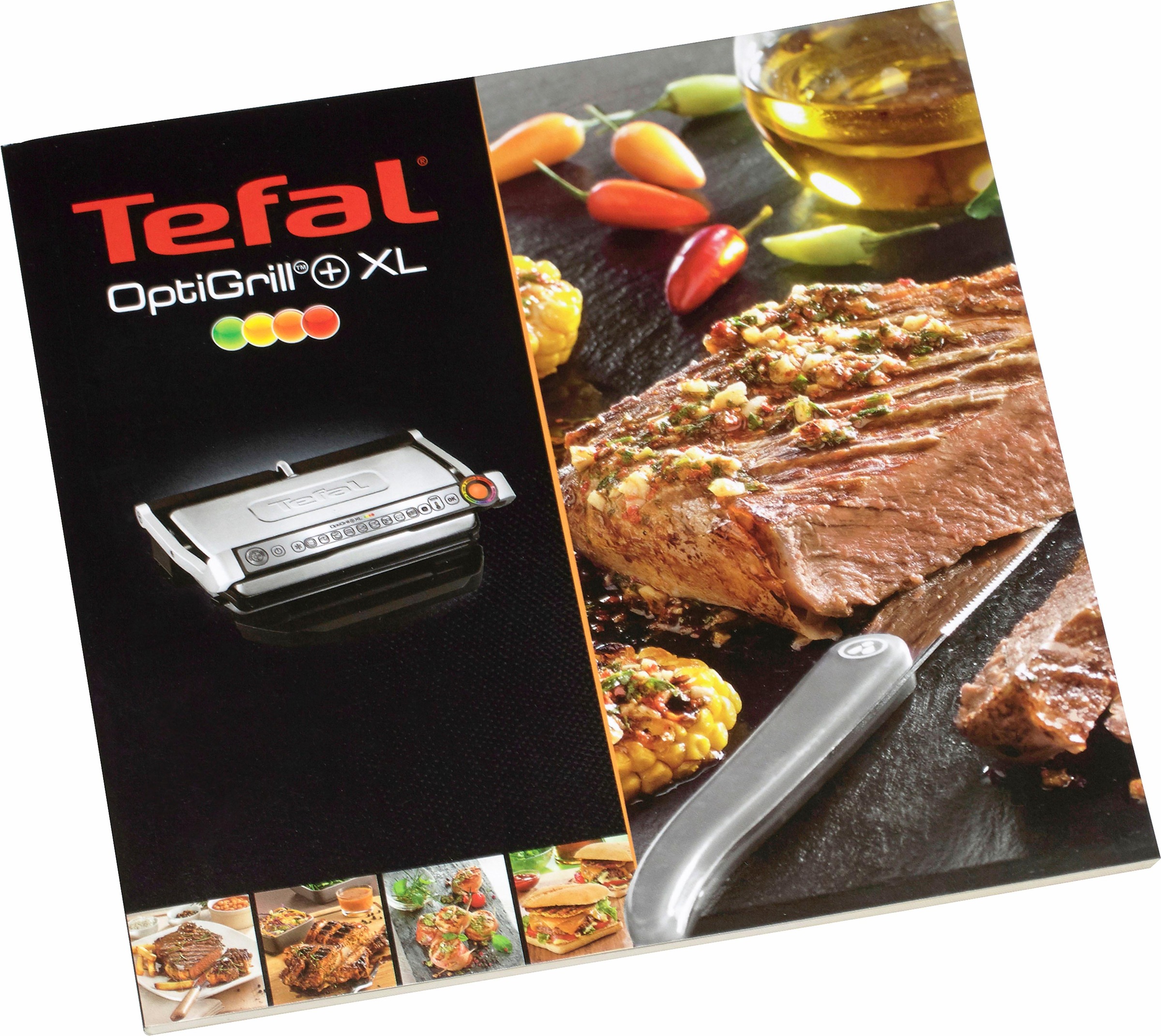 Tefal Kontaktgrill Optigrill GC705D, 2000 W, 6 Programme; passt