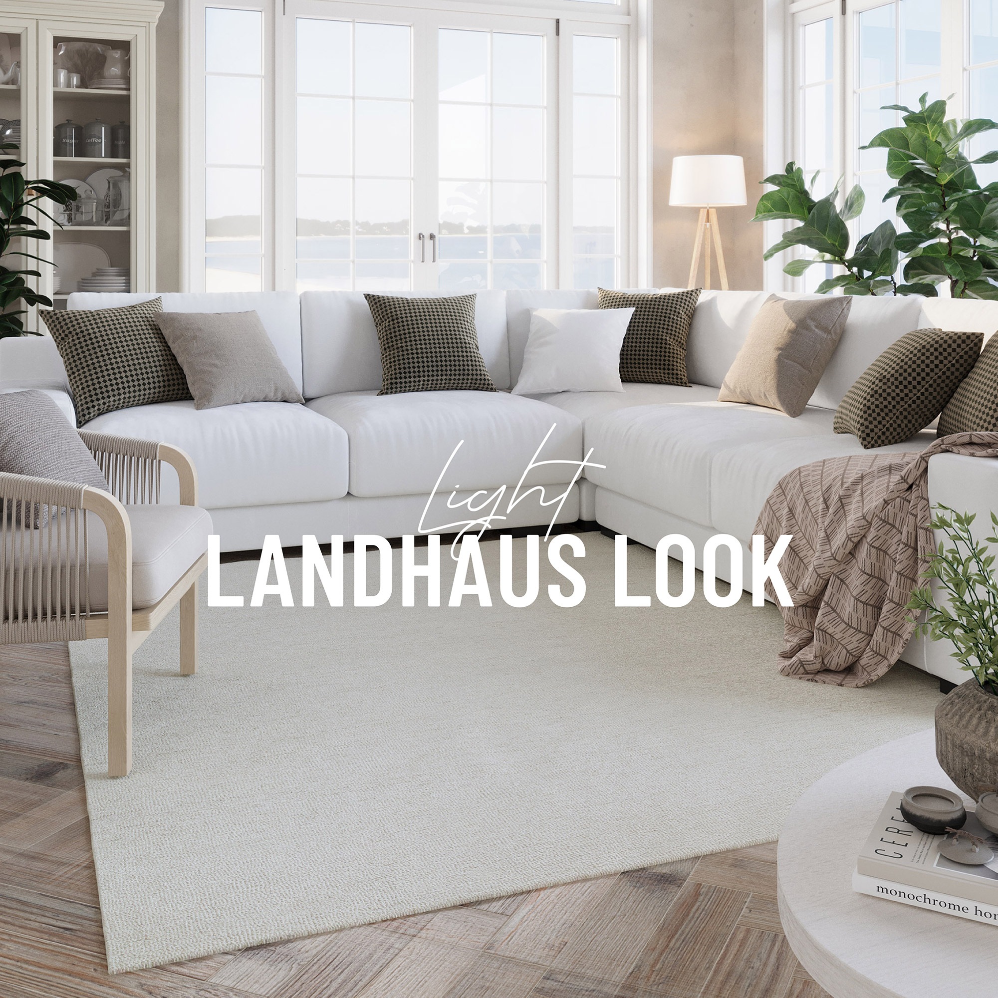 Wecon home Wollteppich »Hamptons SIXTEEN«, rechteckig, 10 mm Höhe, Läufer, Schurwolle, Kurzflor, Wohnzimmer, Schlafzimmer, elegant