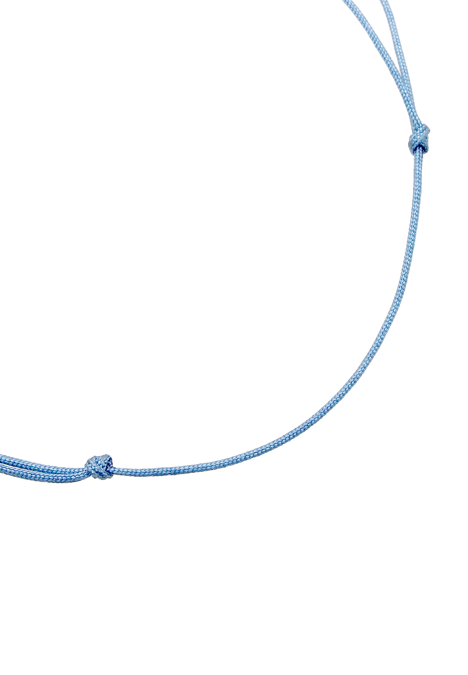 Elli Fußkette »Fußschmuck Nylon Grau mit Anhänger Feder 925 Sterling Silber«