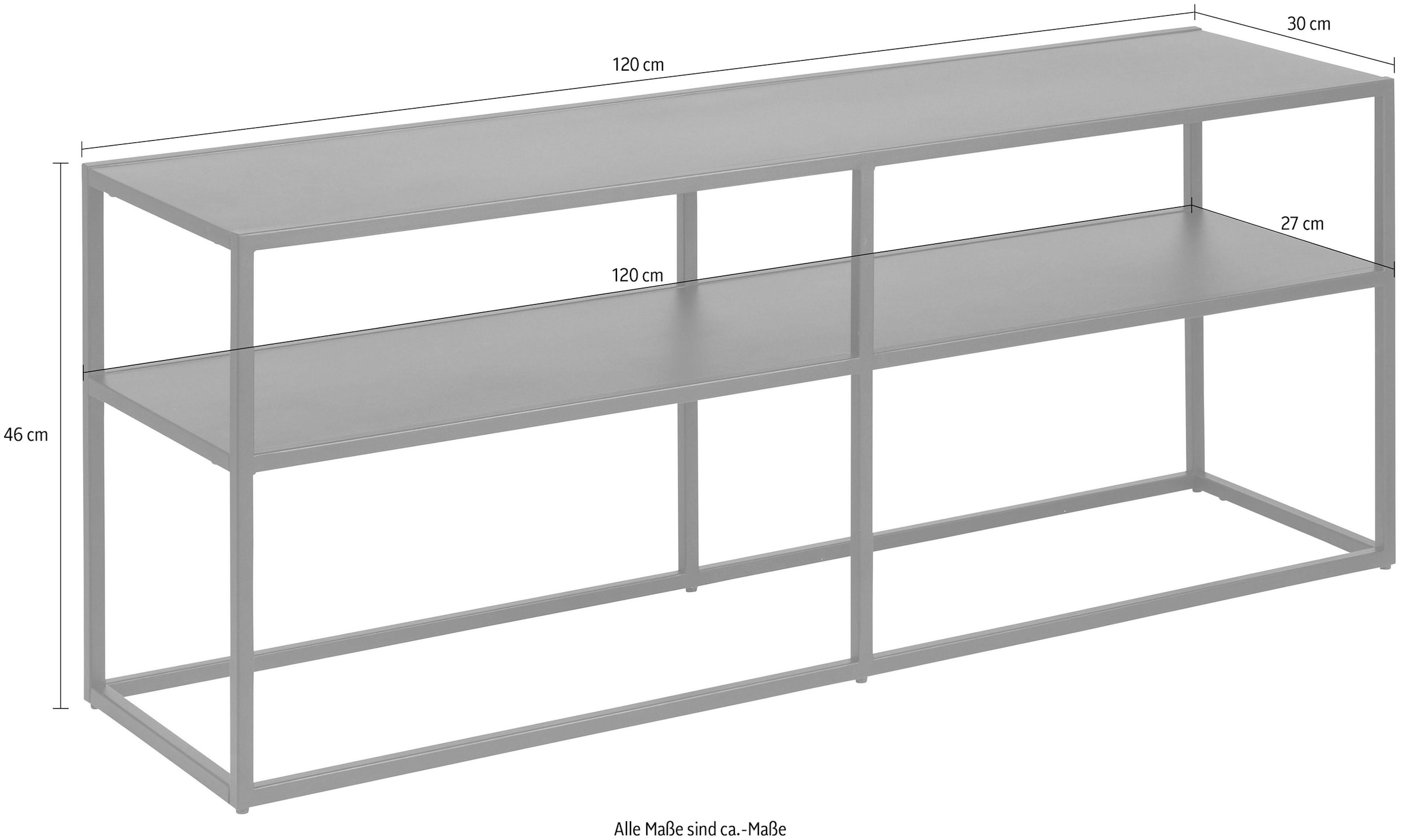 ACTONA GROUP Konsolentisch »Vilho«, aus schönem, schwarzen Metall, Breite  120 cm bequem kaufen