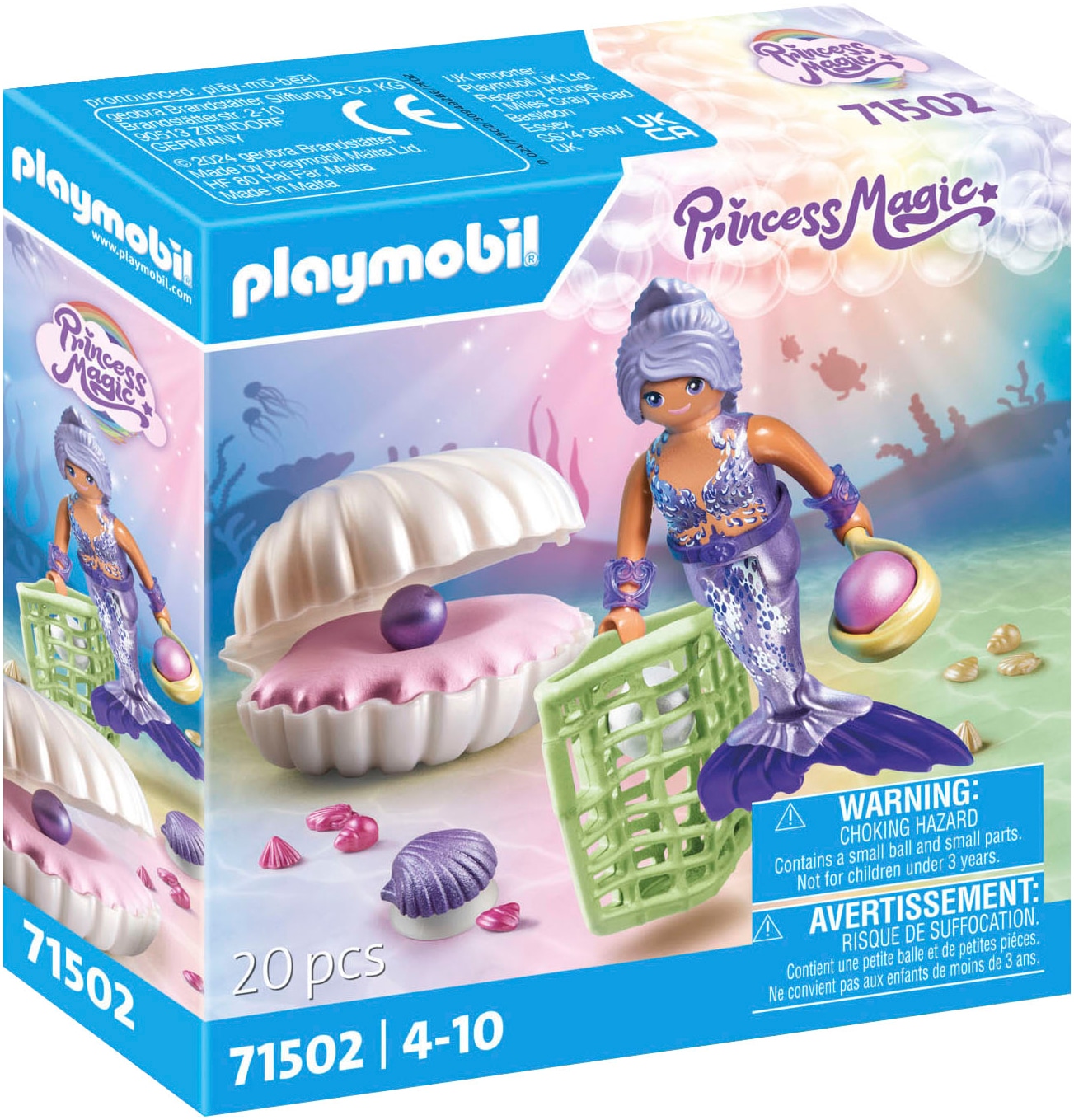 Konstruktions-Spielset »Meerjungfrau mit Perlmuschel (71502), Princess Magic«, (20...