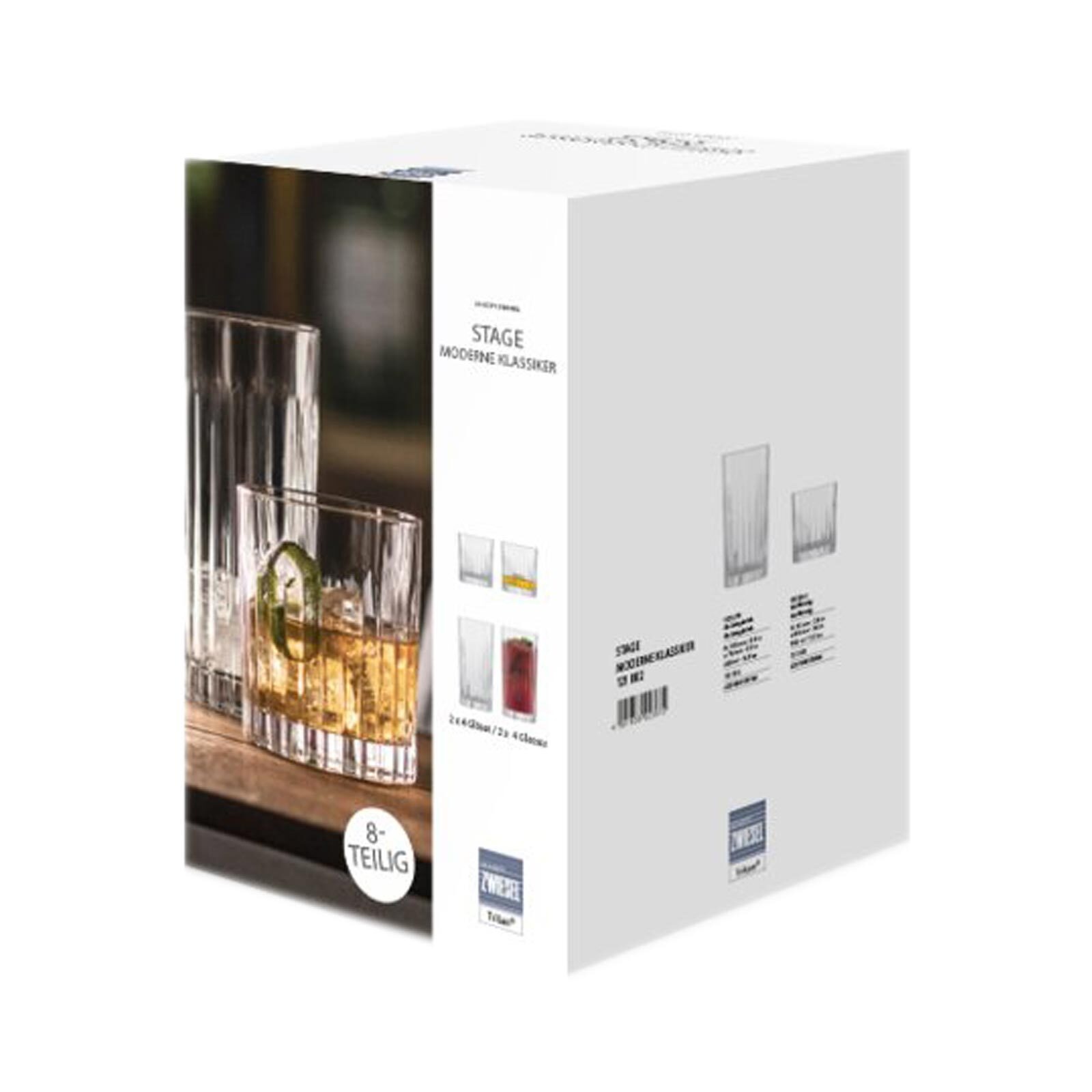 SCHOTT-ZWIESEL Glas »Bargläserset Stage 8er Set transparent« Spülmaschinengeeignet