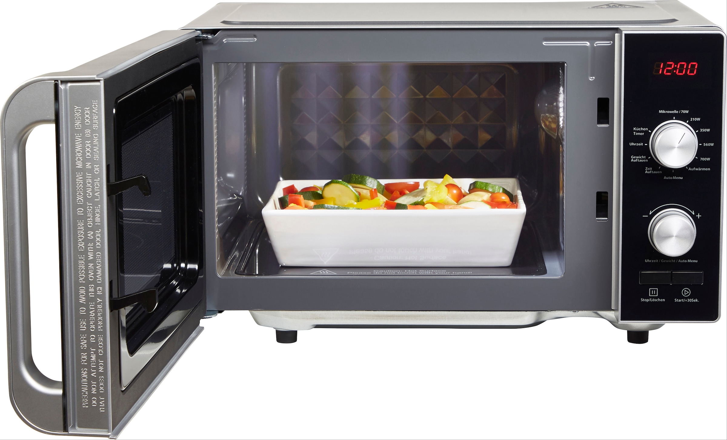 Hanseatic Mikrowelle »AM720KFR-P00E«, Mikrowelle, 700 W, 8 Automatik- und 2 Auftauprogramme