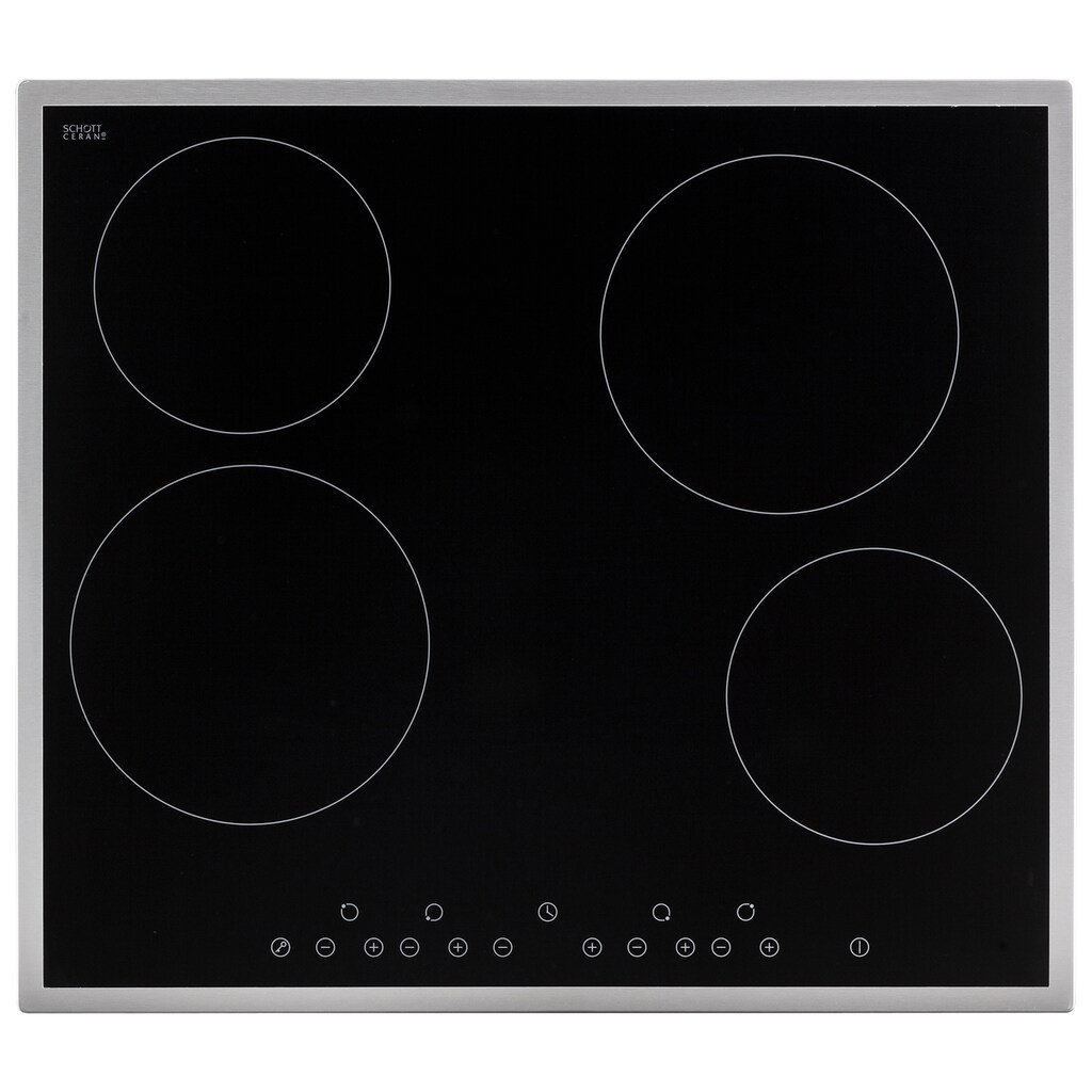 HELD MÖBEL Küchenzeile »Tulsa«, Breite 320 cm, mit E-Geräten, schwarze Metallgriffe, MDF Fronten
