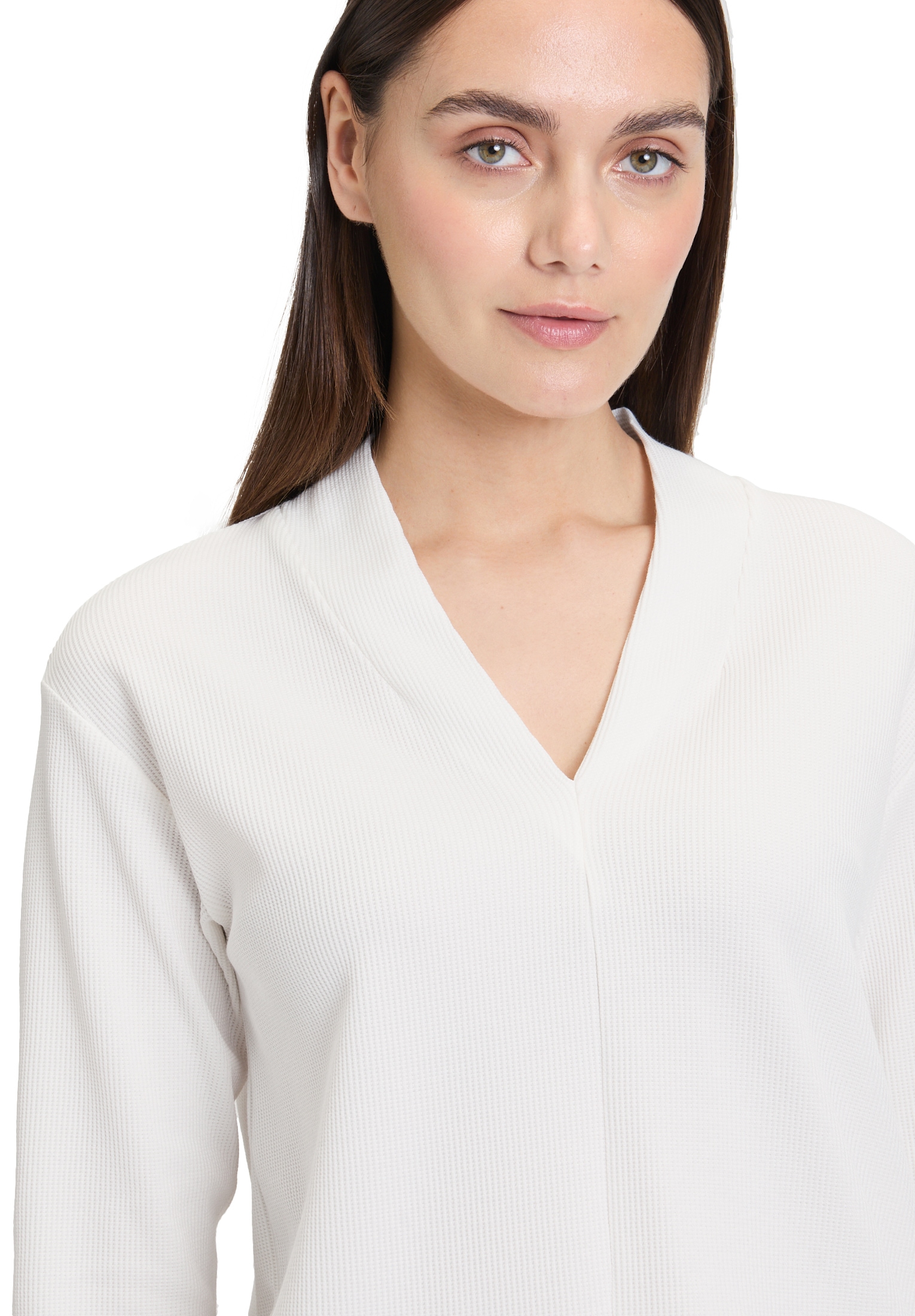 Betty&Co Langarmshirt »Casual-Shirt mit V-Ausschnitt«