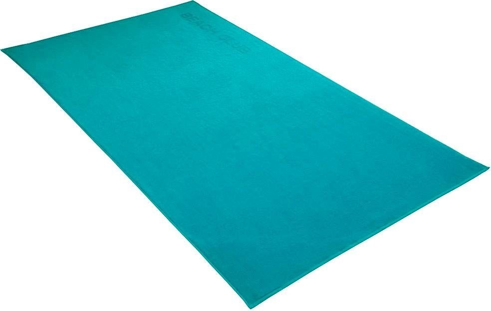 VOSSEN Strandtuch BEACH CLUB 100x180cm Lagoon pétrole