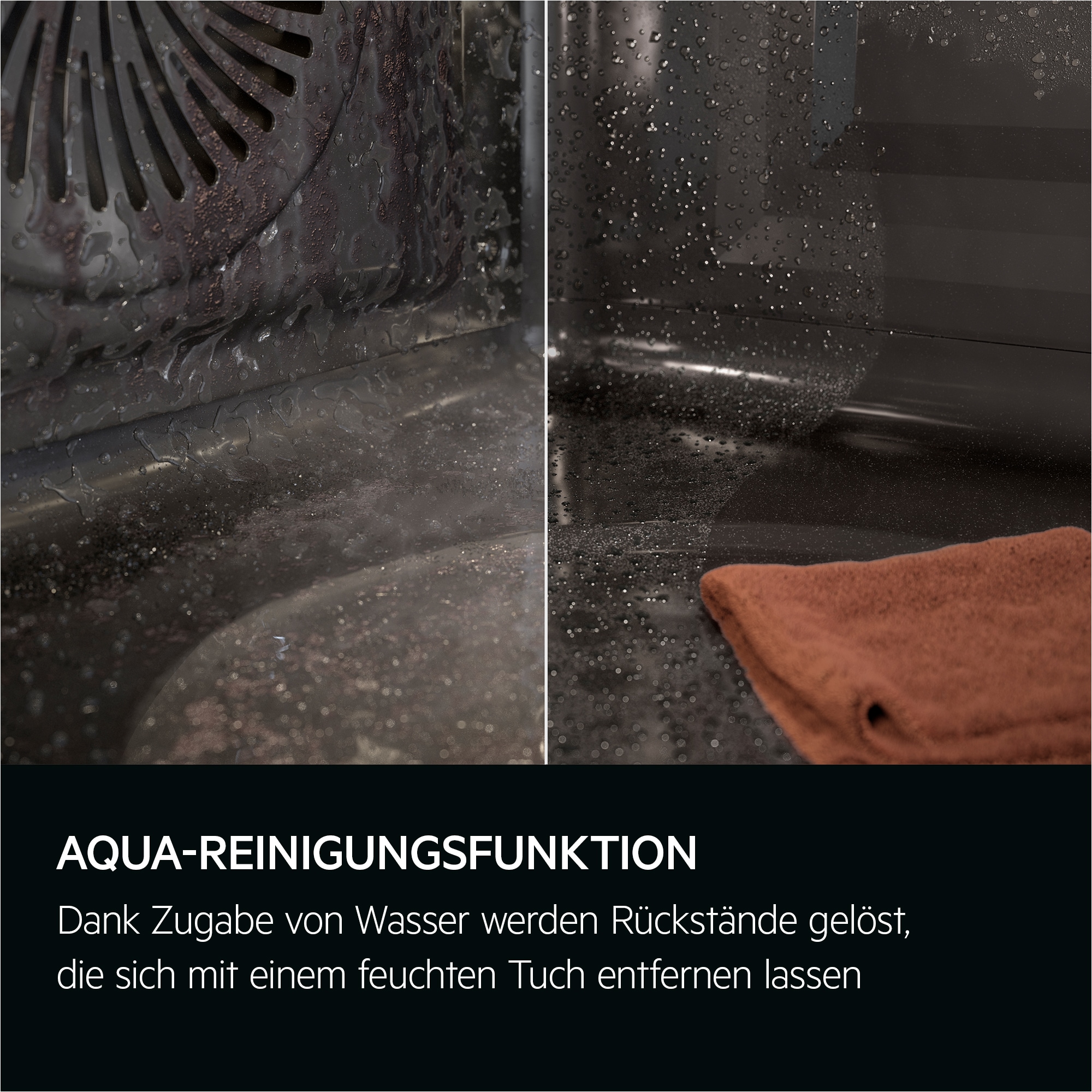 AEG Elektro-Herd-Set »HH24BSIB«, Aqua Clean, Aqua-Reinigungsfunktion