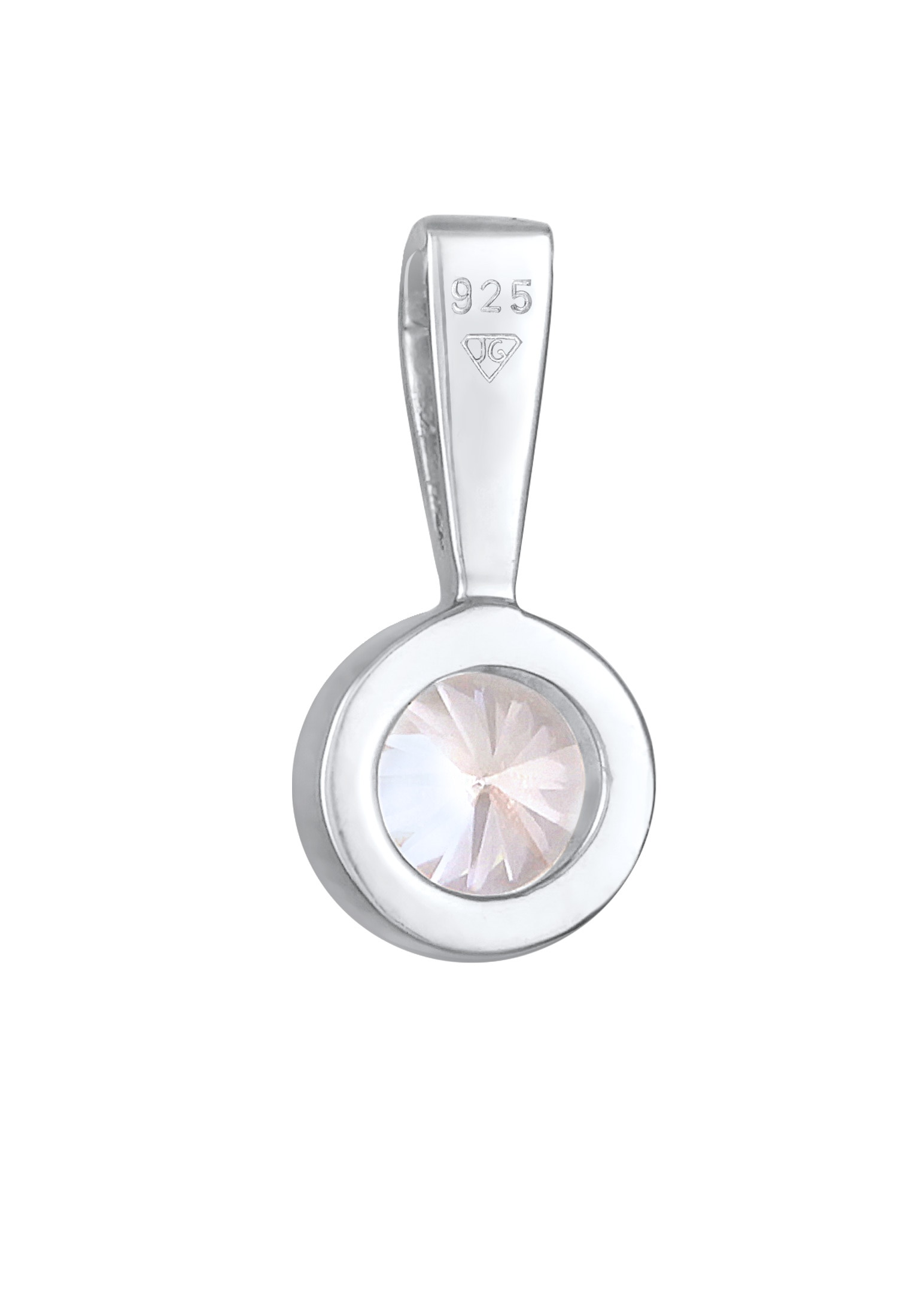 Nenalina Medallionanhänger »Anhänger Solitär Zirkonia Damenkette Basic 925 Silber«