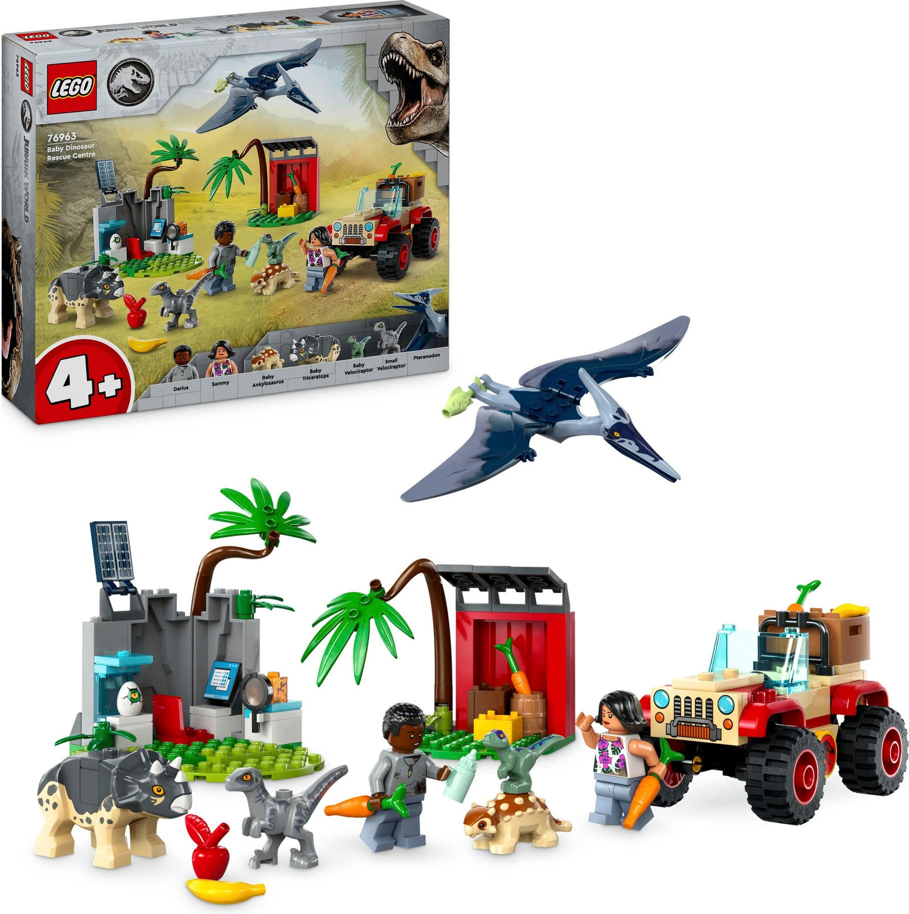LEGO® Konstruktionsspielsteine »Rettungszentrum für Baby-Dinos (76963), LEGO Jurassic World«, (139 St.), Made in Europe