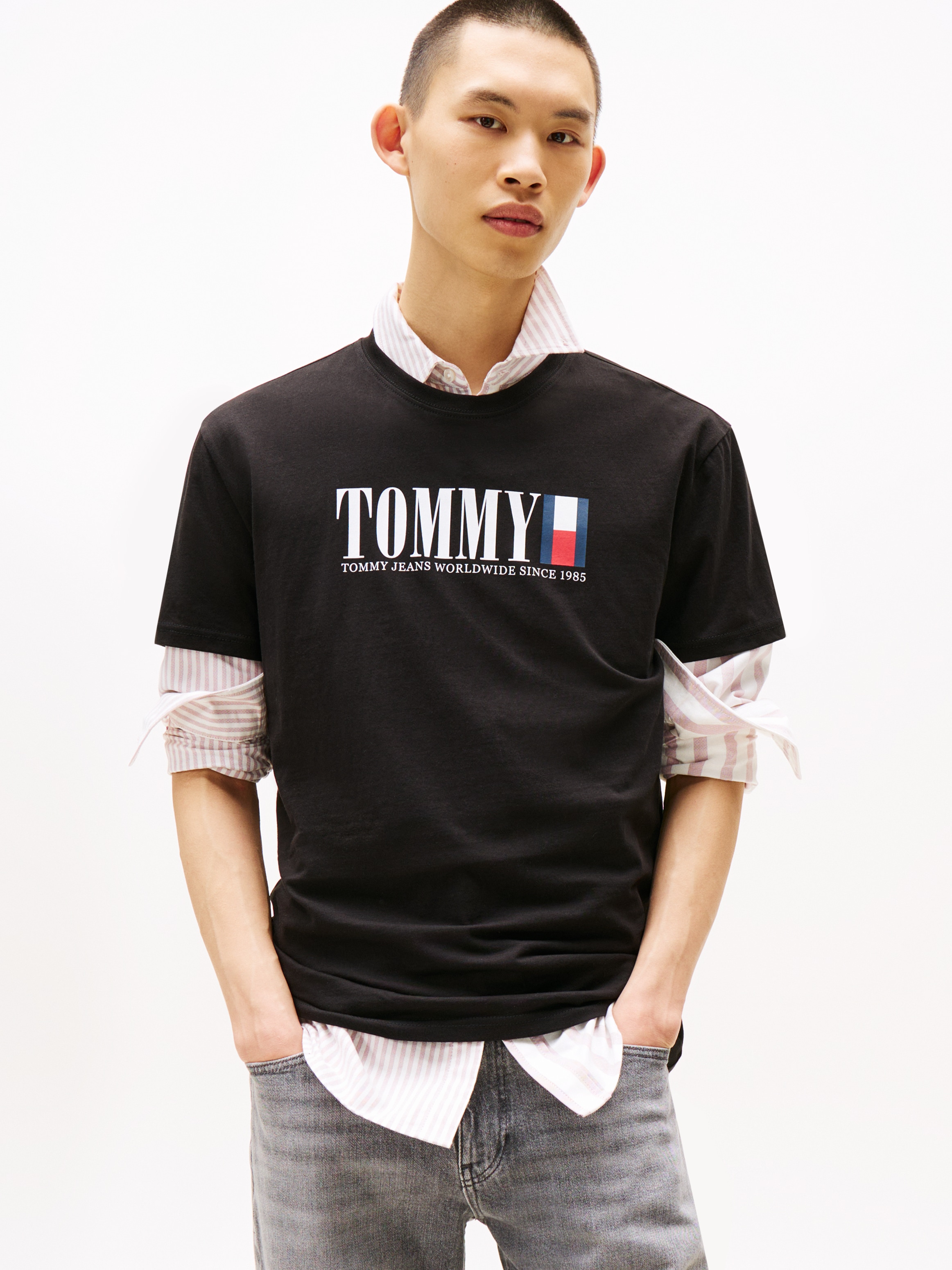 Tommy Jeans T-Shirt »TJM REG TOMMY DNA FLAG TEE EXT«