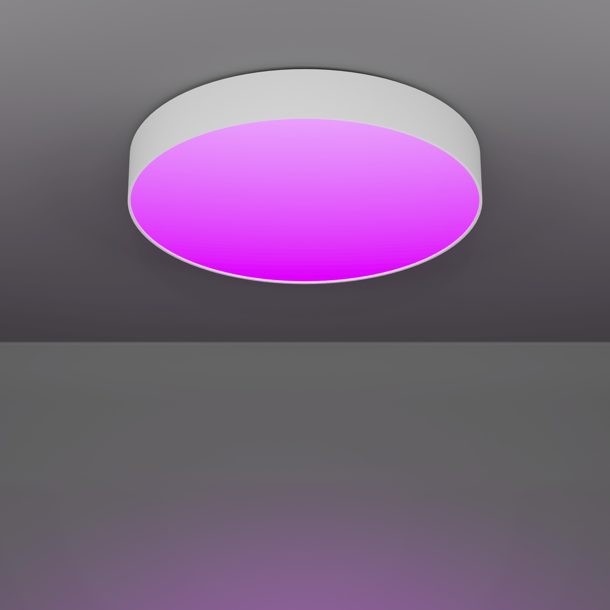 EGLO Deckenleuchte »GALLIZZI-Z Deckenlampe - Kunststoff - LED - 26W - IP20« LED-Modul 1 Stk. Kaltweiß | Neutralweiß | RGB | Warmweiß Wohzimmerlampe, Esszimmerlampe, Flur, Schlafzimmer, H7 x Ø49 cm