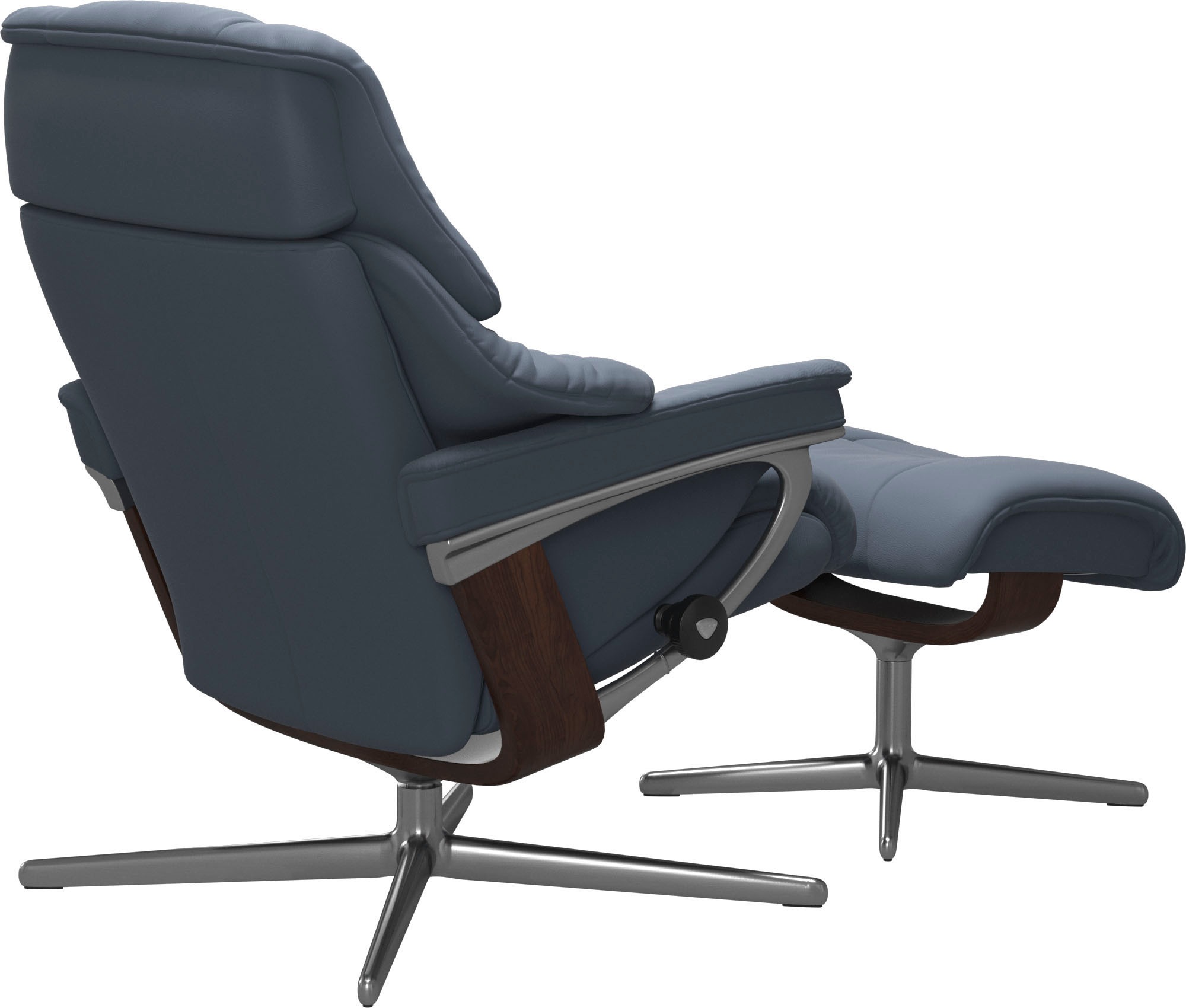 Stressless® Fußhocker »Reno«, mit Cross Base, Größe S, M & L, Holzakzent Braun