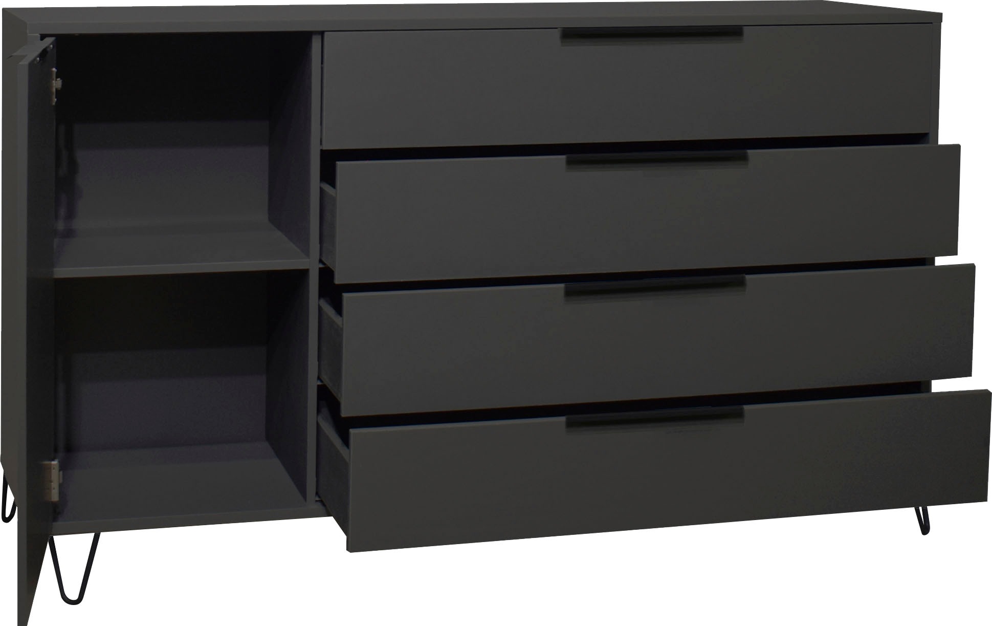 Mäusbacher Highboard »Bonnie TOPSELLER!«, (OTTOs Choice), Highboard mit Drahtgestell