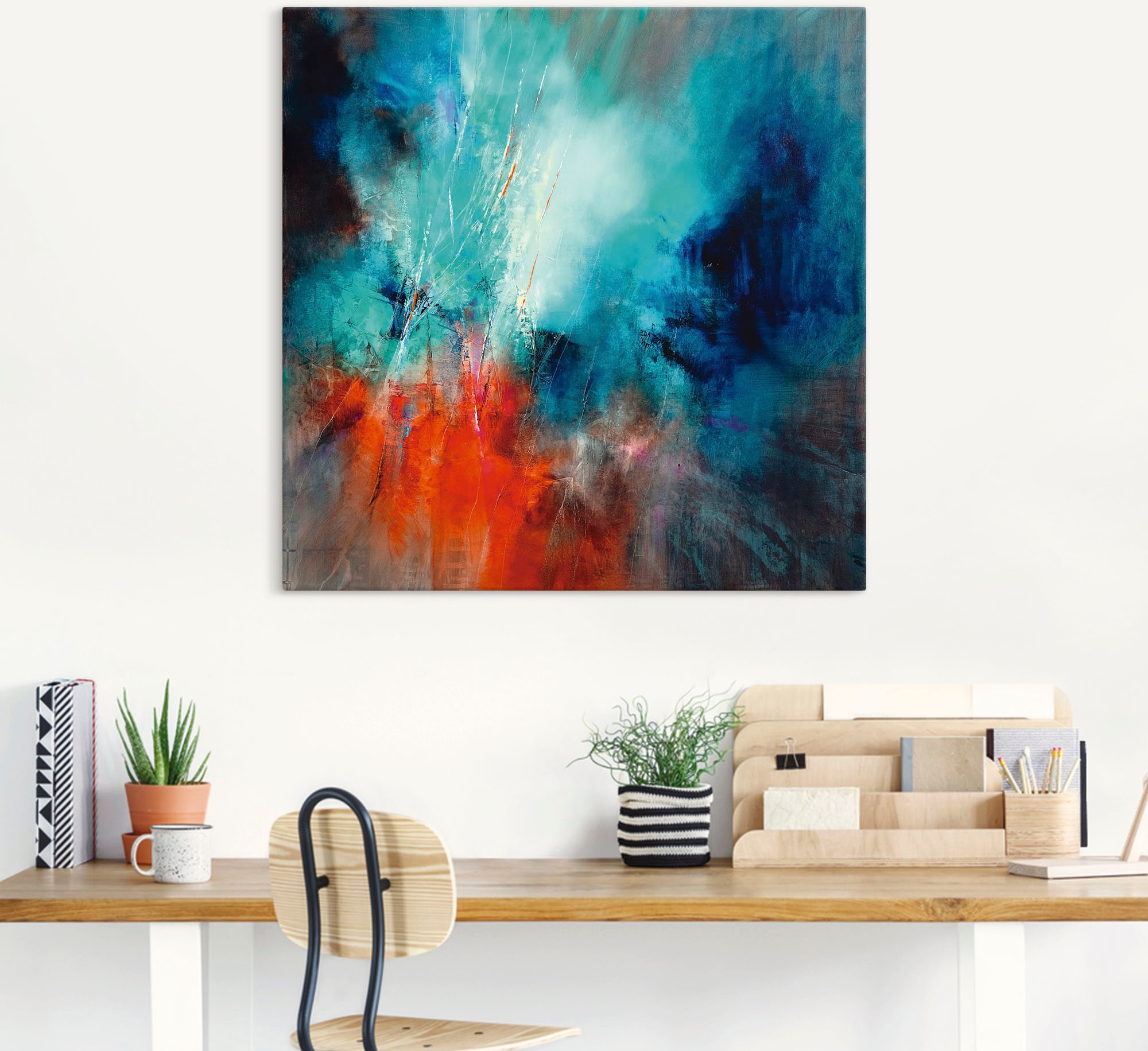 Artland Wandbild »Frühling im Eistobel« Gegenstandslos 1 Stk. tlg. als Alubild, Leinwandbild in verschied. Größen