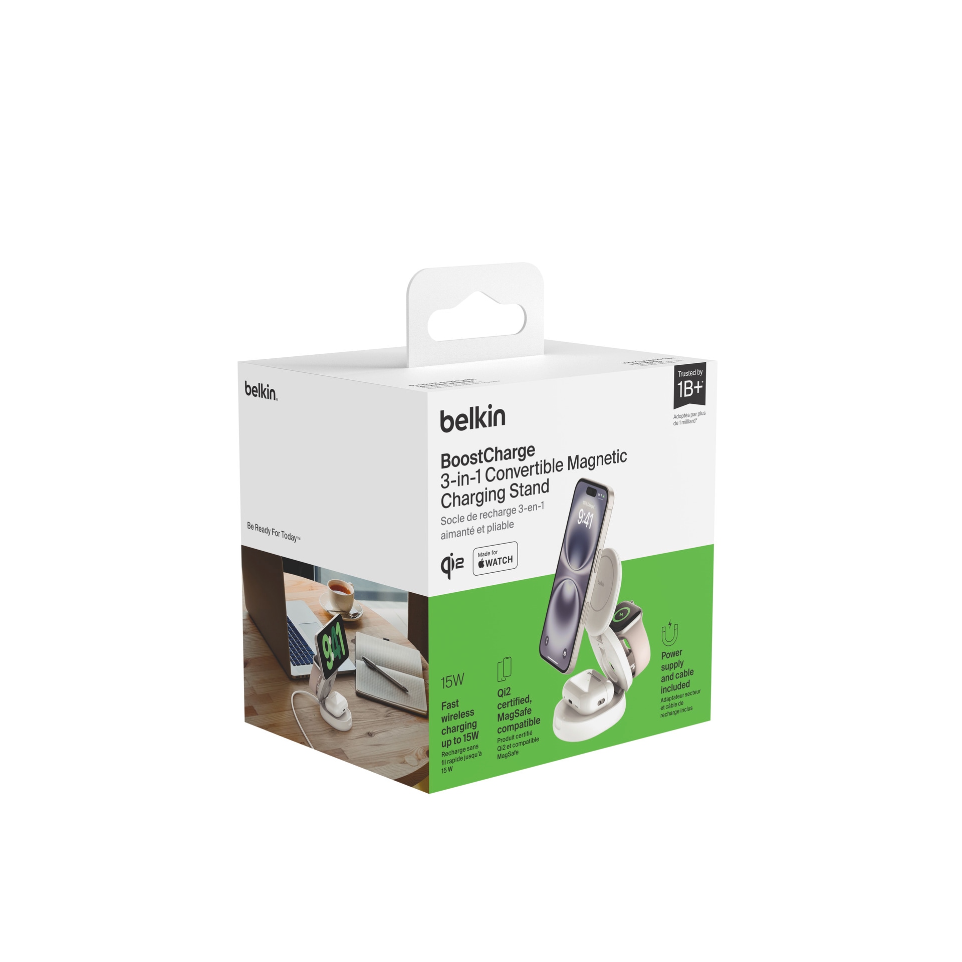 Belkin Wireless Charger »BoostCharge verstellbare magnetische 3-in-1-Ladestation«