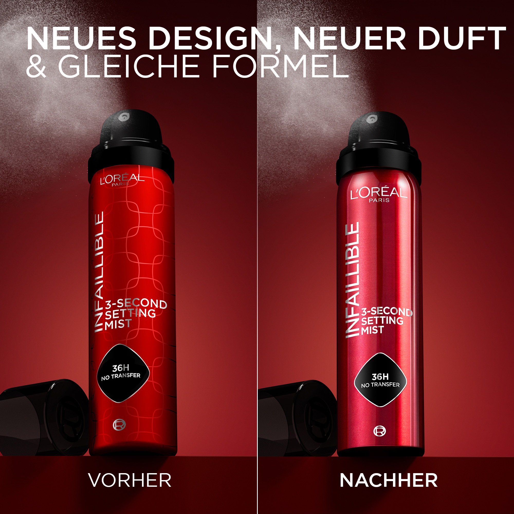 L'ORÉAL PARIS Gesichtsspray »L'Oréal Paris Infaillible 3-Second Setting Mist XXL«