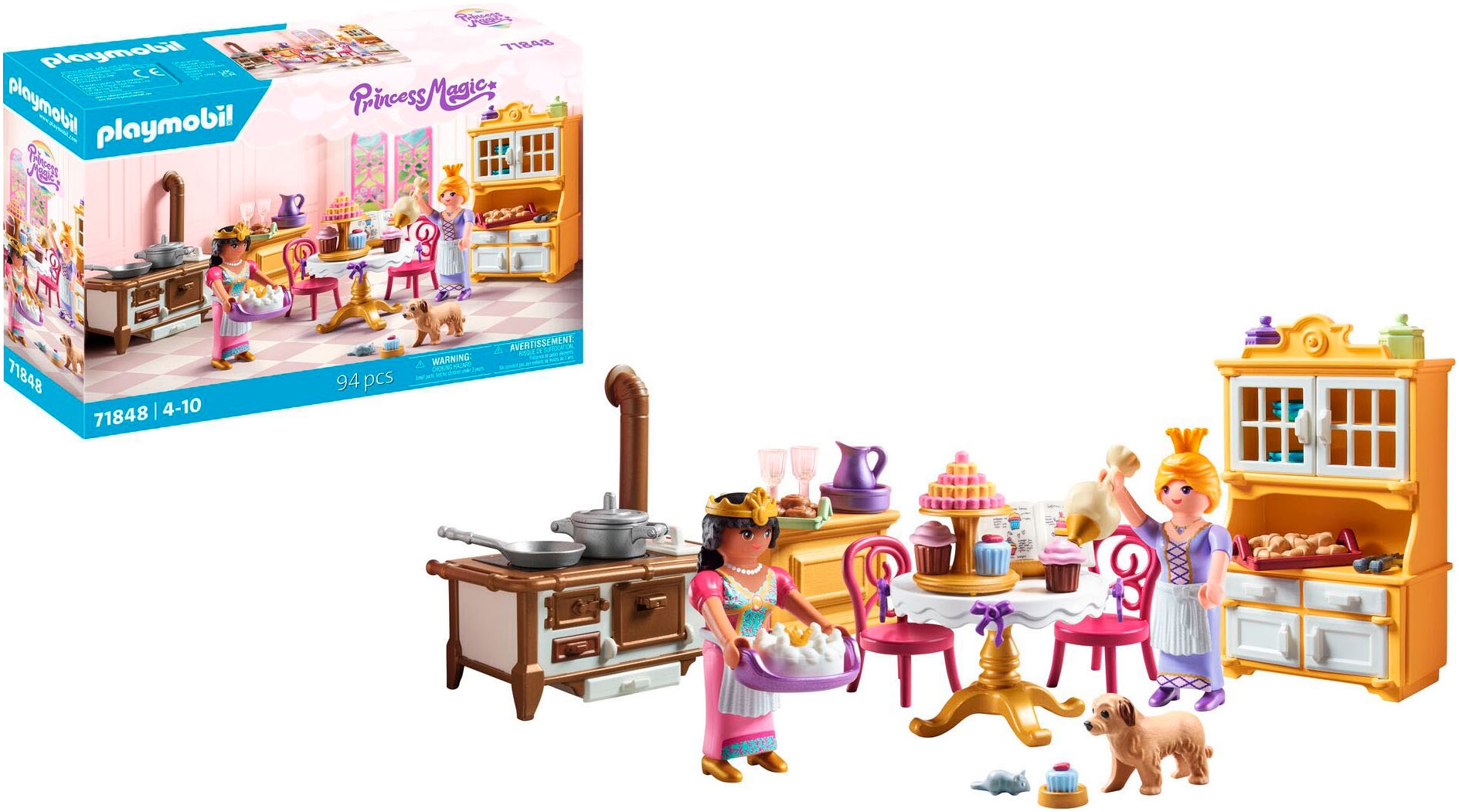 Playmobil® Konstruktions-Spielset »Königliche Küche (71848), Playmobil Princess Magic«, (94 St.), Made in Europe