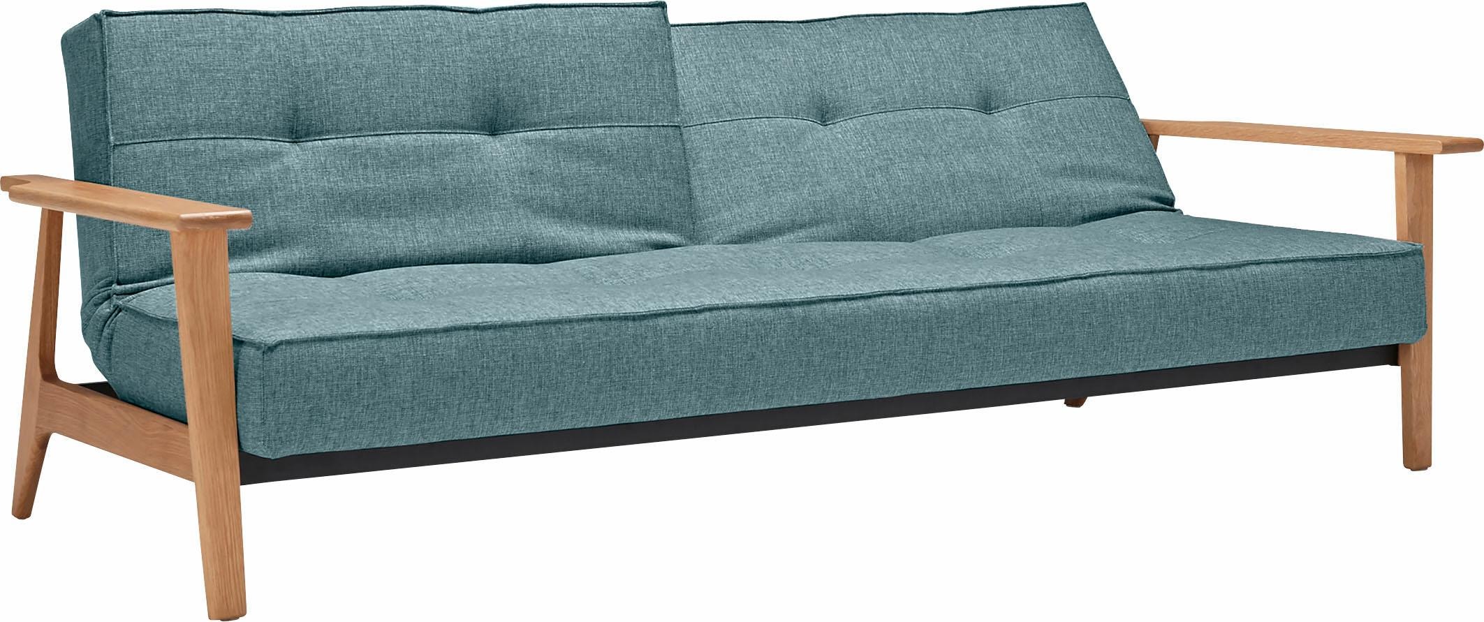 INNOVATION LIVING ™ Schlafsofa »Splitback Frej, Dauerschlafsofa, bequem mit Federkernunterfederung«, mit stabilen Armlehnen, in skandinavischem Design