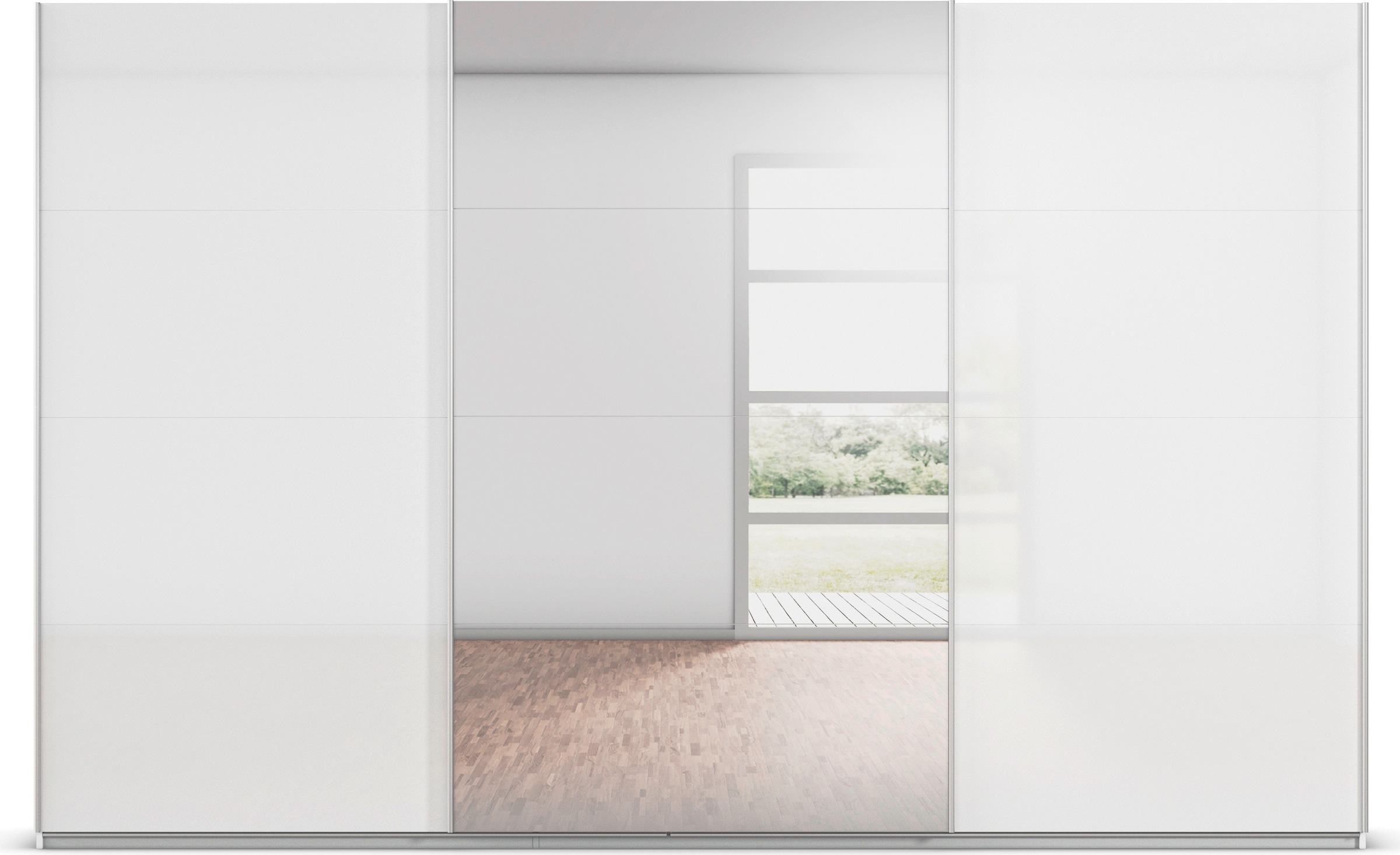 rauch Schwebetürenschrank »Kleiderschrank Schrank Garderobe AGORDO«, Top Innenausstattung, in 4 Breiten und 2 Höhen MADE IN GERMANY