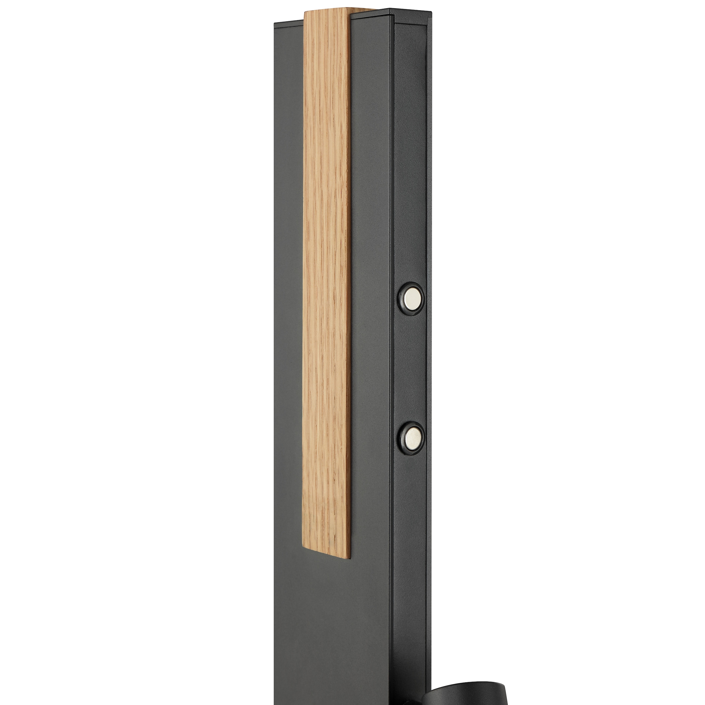 lumiCouture LED Stehlampe »Streamline« LED-Modul 1 Stk. Warmweiß 131 x 14 x 14 cm, 2300 lm 2700 K, Aluminium/Holz, schwarz/braun