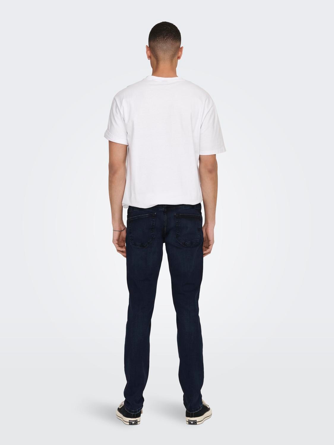 ONLY & SONS Slim-fit-Jeans »ONSLOOM SLIM DMB 9595 DOT DNM NOOS«, mit Destroyed Effekt