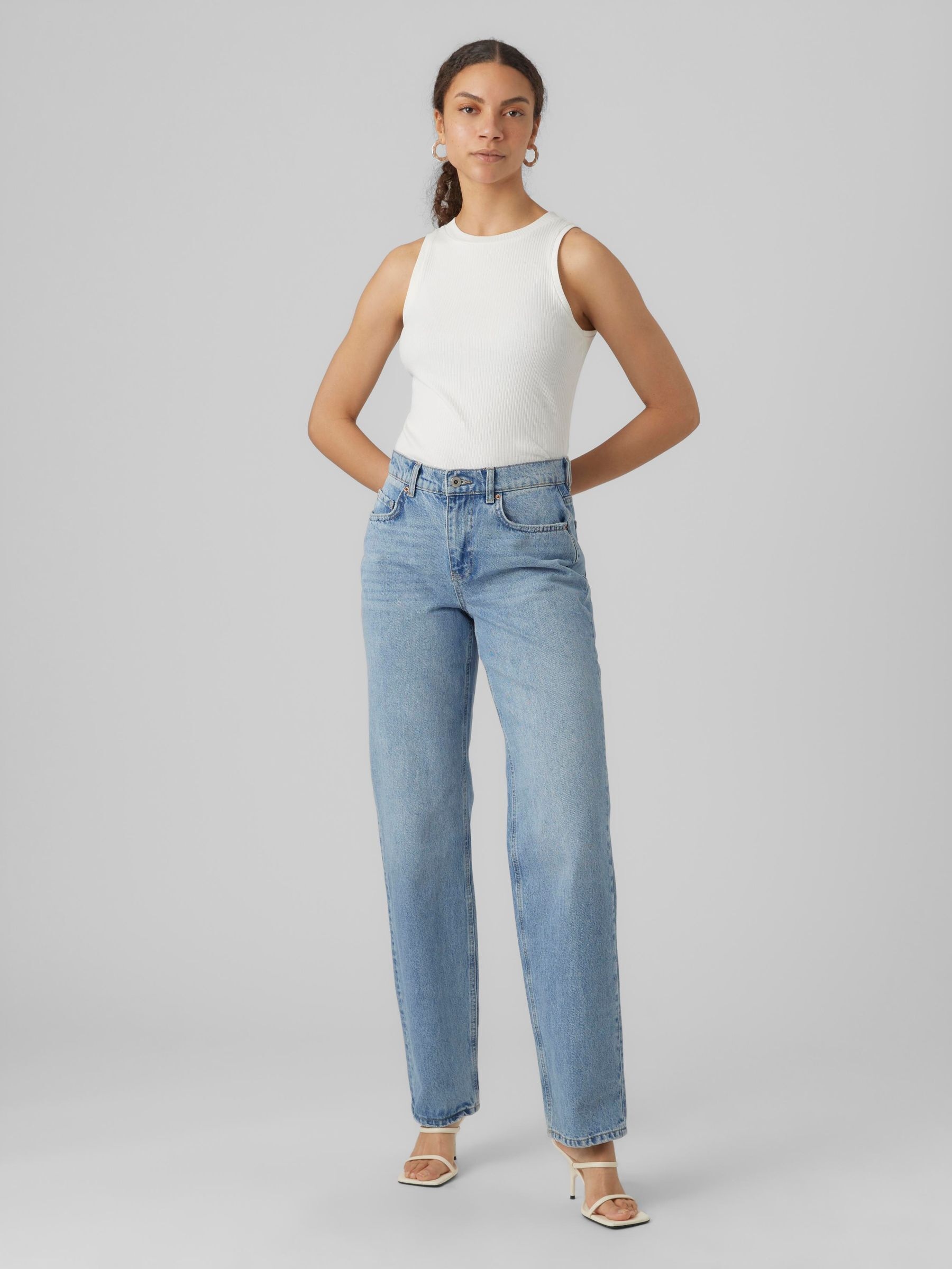 Vero Moda Tanktop »VMLAVENDER SL TOP VMA JRS NOOS« mit Rundhalsausschnitt