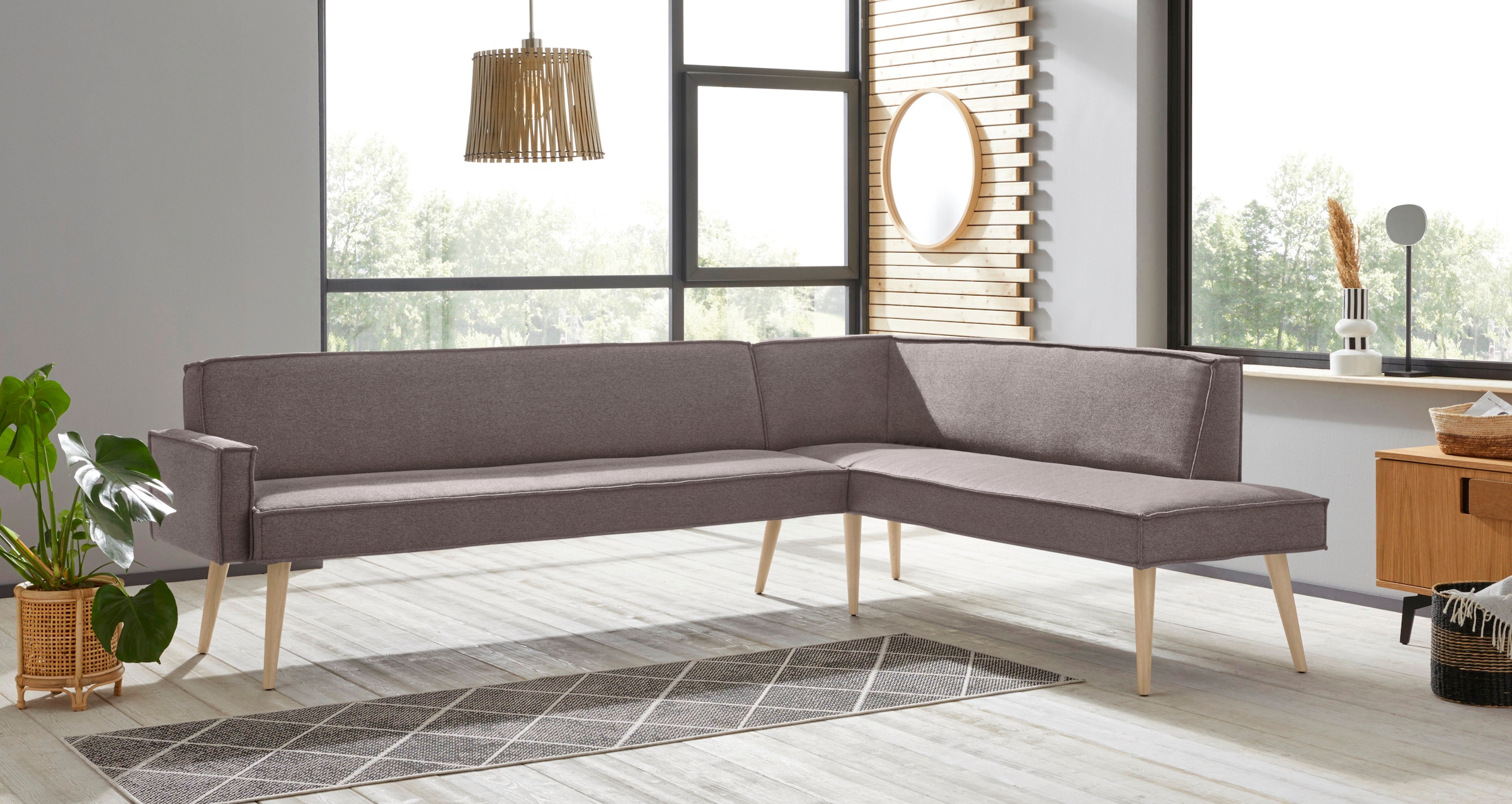 Eckbank exxpo sofa »Lungo«, Frei stellbar - auf bestellen Rechnung fashion Raum im
