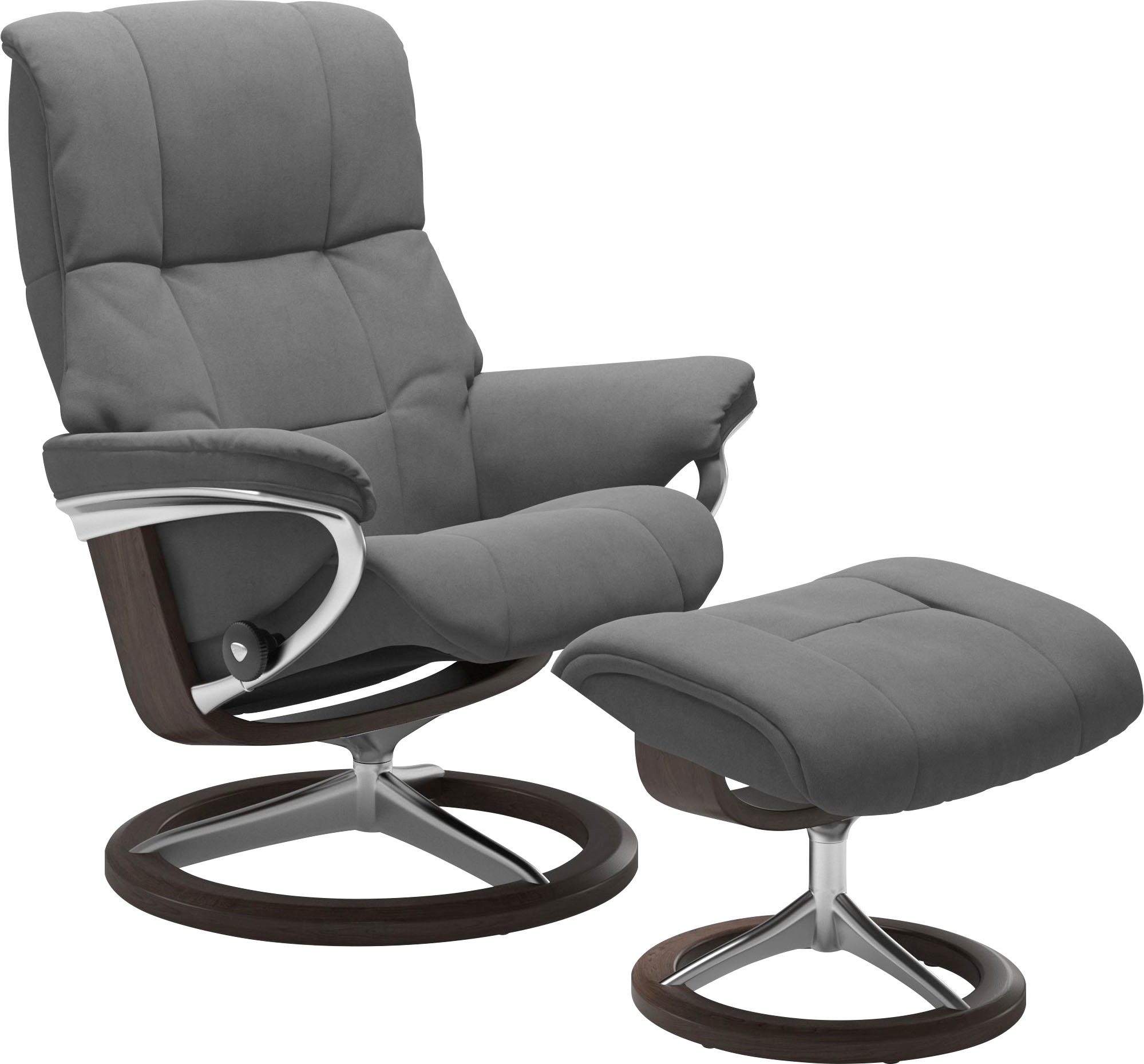 Stressless® Relaxsessel »Mayfair« Set, Relaxsessel mit Hocker,  mit Hocker, mit Signature Base, Größe S, M & L, Gestell Wenge