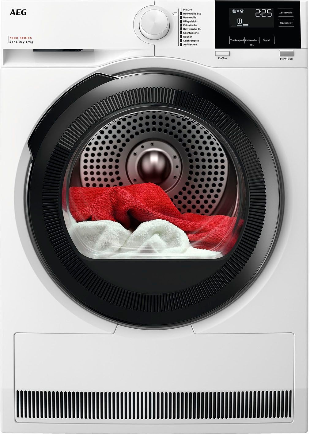 AEG Series 7000 TR7T60690 Wäschetrockner Freistehend Frontlader 9 kg Weiß