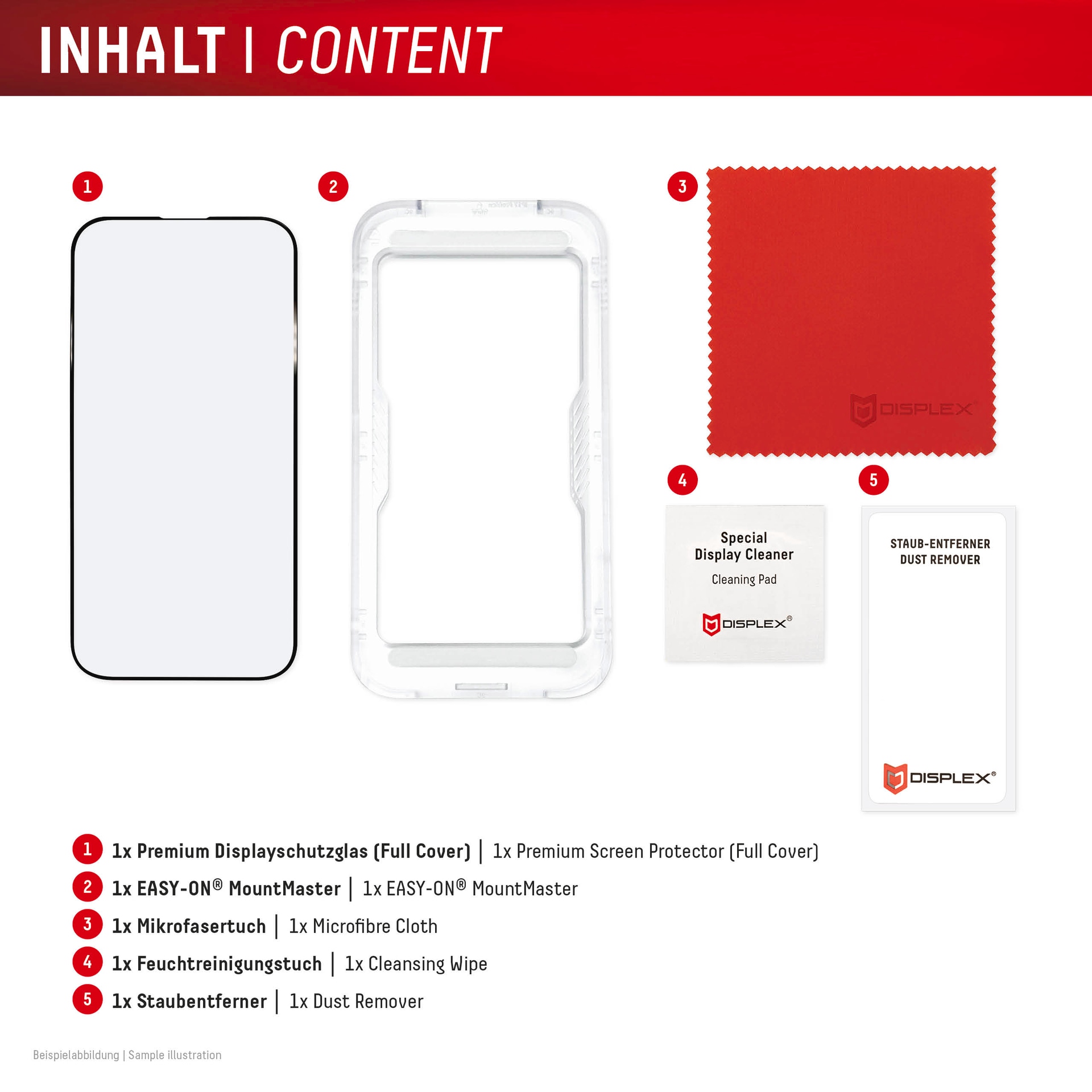 Displex Displayschutzglas »Premium Glass Screen Protector mit EASY-ON MountMaster« für Samsung Galaxy A57 Displayschutzfolie, Schutzfolie, Bildschirmschutz, kratz- & stoßfest