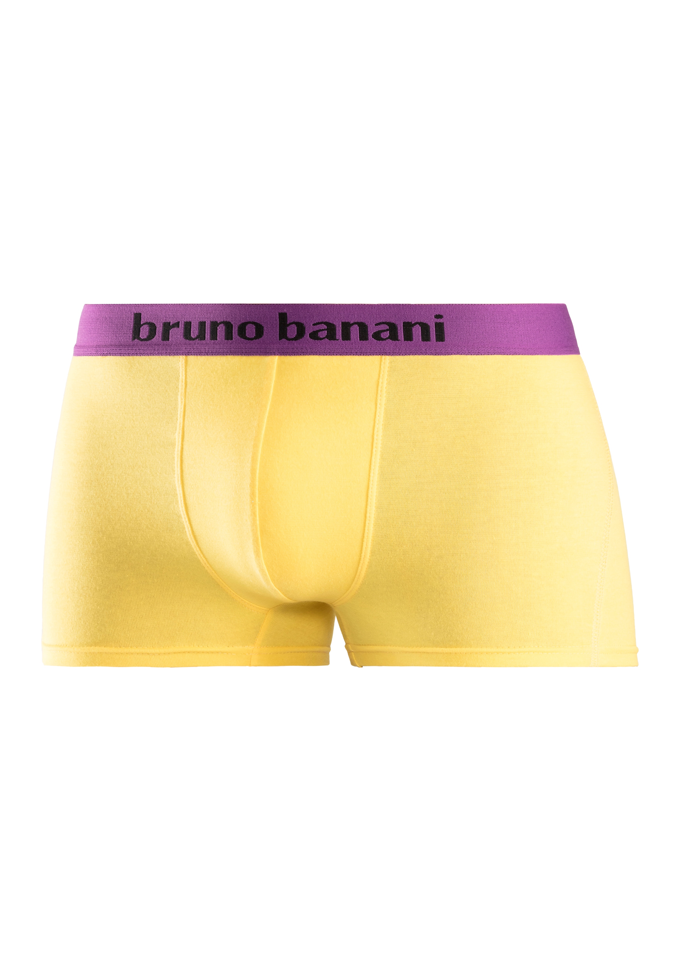 Bruno Banani Boxer, (Packung, 4 St.), mit farbigen Marken-Schriftzug am Bündchen