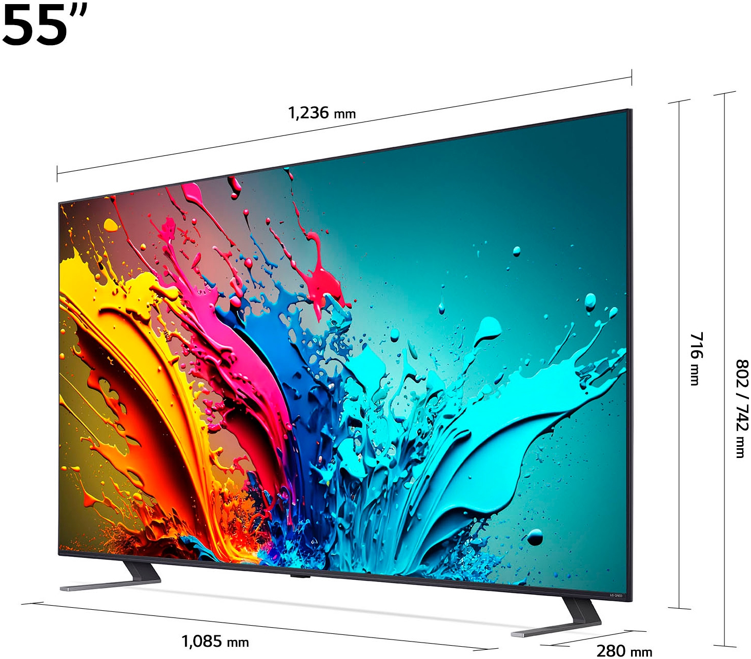 LG QNED-Fernseher, 139 cm/55 Zoll, 4K Ultra HD, Smart-TV