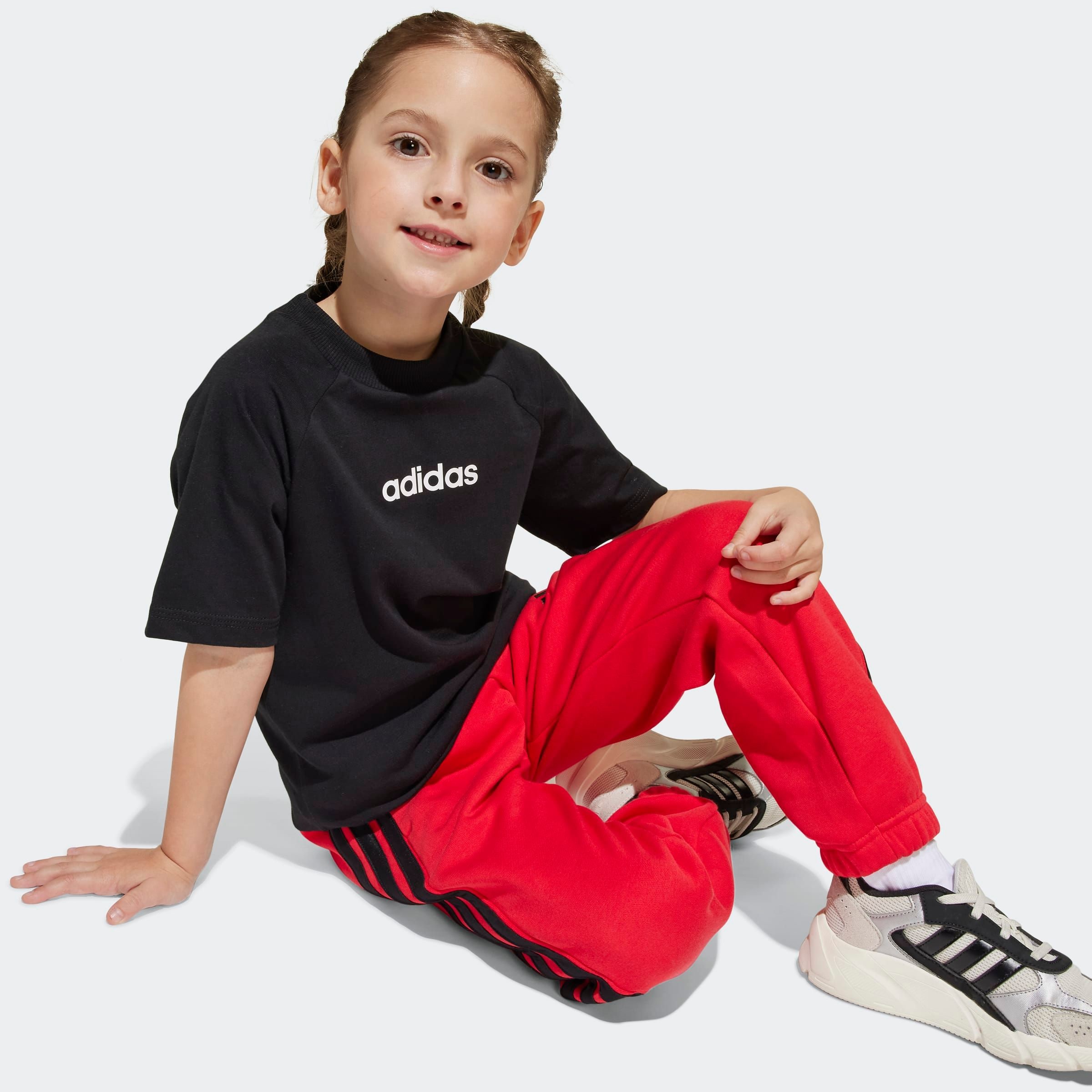 adidas Sportswear T-Shirt »LK LIN TEE 160« für Kinder, Rundhalsausschnitt, ohne Verschluss, weiches Material