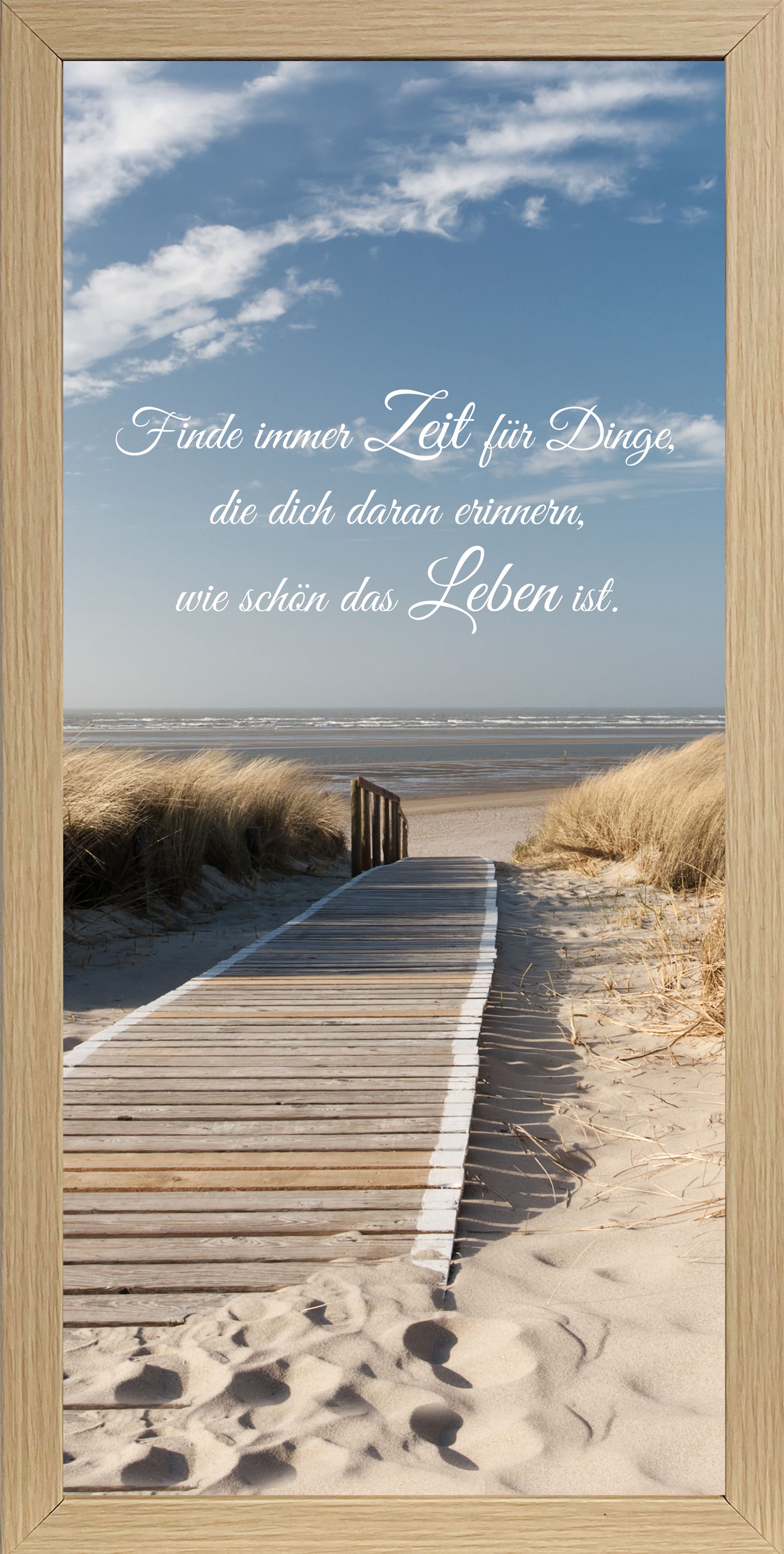 Bönninghoff Bild mit Rahmen, Strand-Sprüche-Sprüche & Texte, (1 St.)