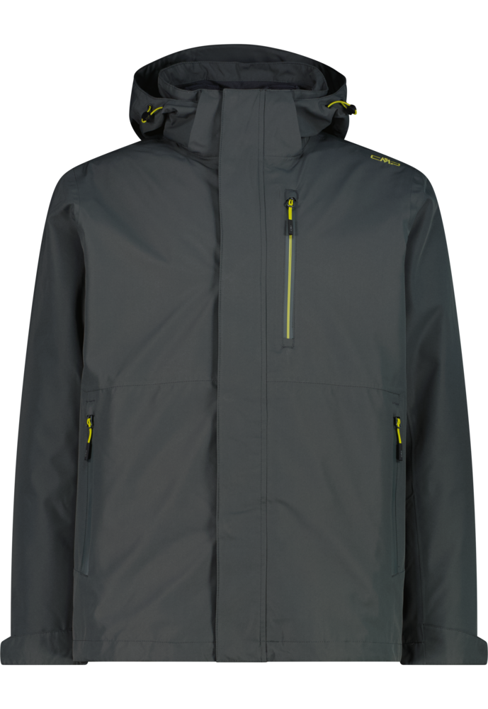 CMP 3-in-1-Funktionsjacke »MAN JACKET ZIP HOOD DETACHABLE INN.JACKET« 2 Stk. tlg. mit Kapuze 2-teiliges Design, mit herausnehmbarer Innenjacke, sportlicher Stil