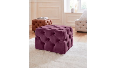 Polsterhocker »Kalina«, mit klassischer Chesterfield-Knopfheftung, passend zur Serie...