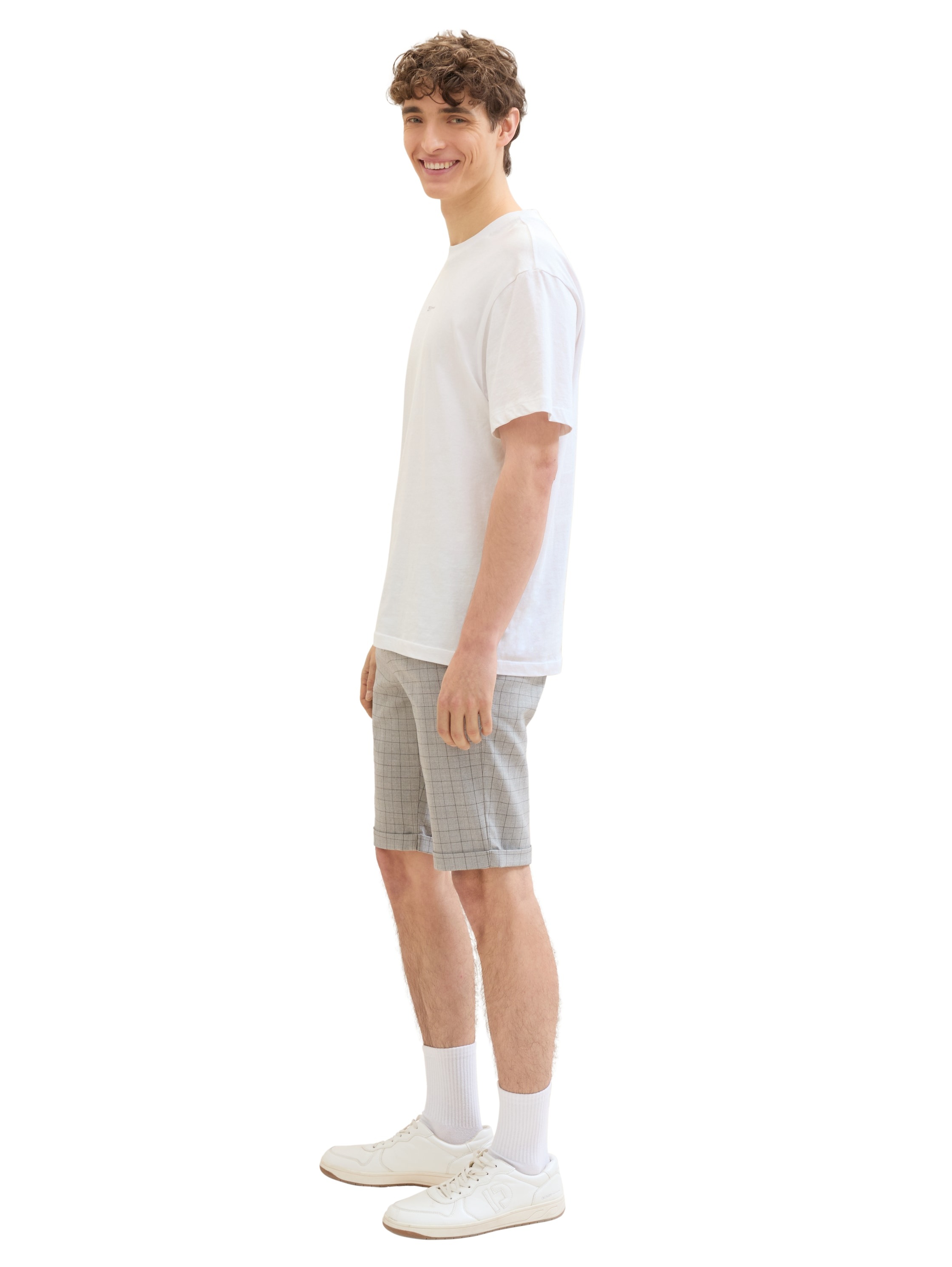 TOM TAILOR Denim Chinoshorts, in karierter Optik