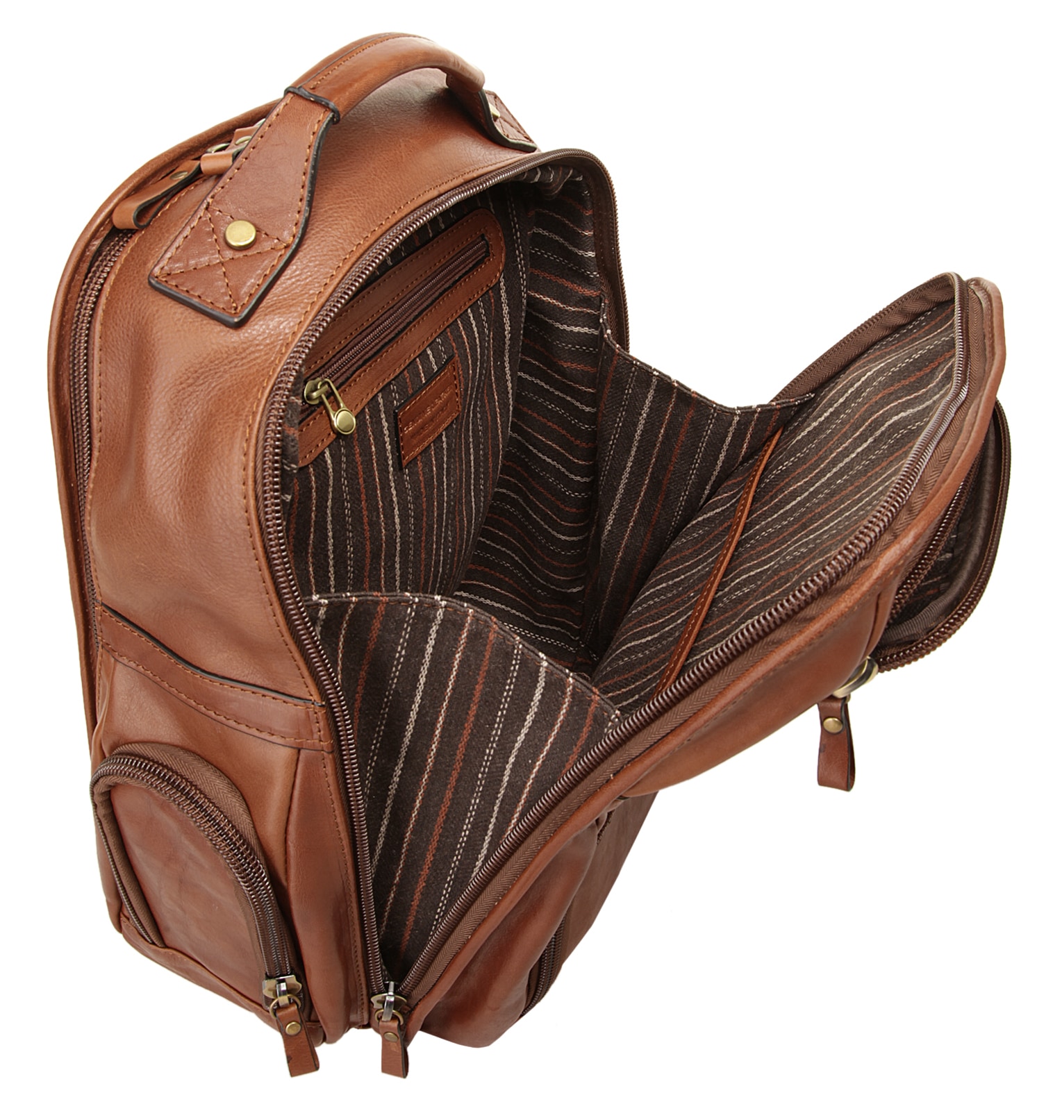 Piké Laptoprucksack, echt Leder