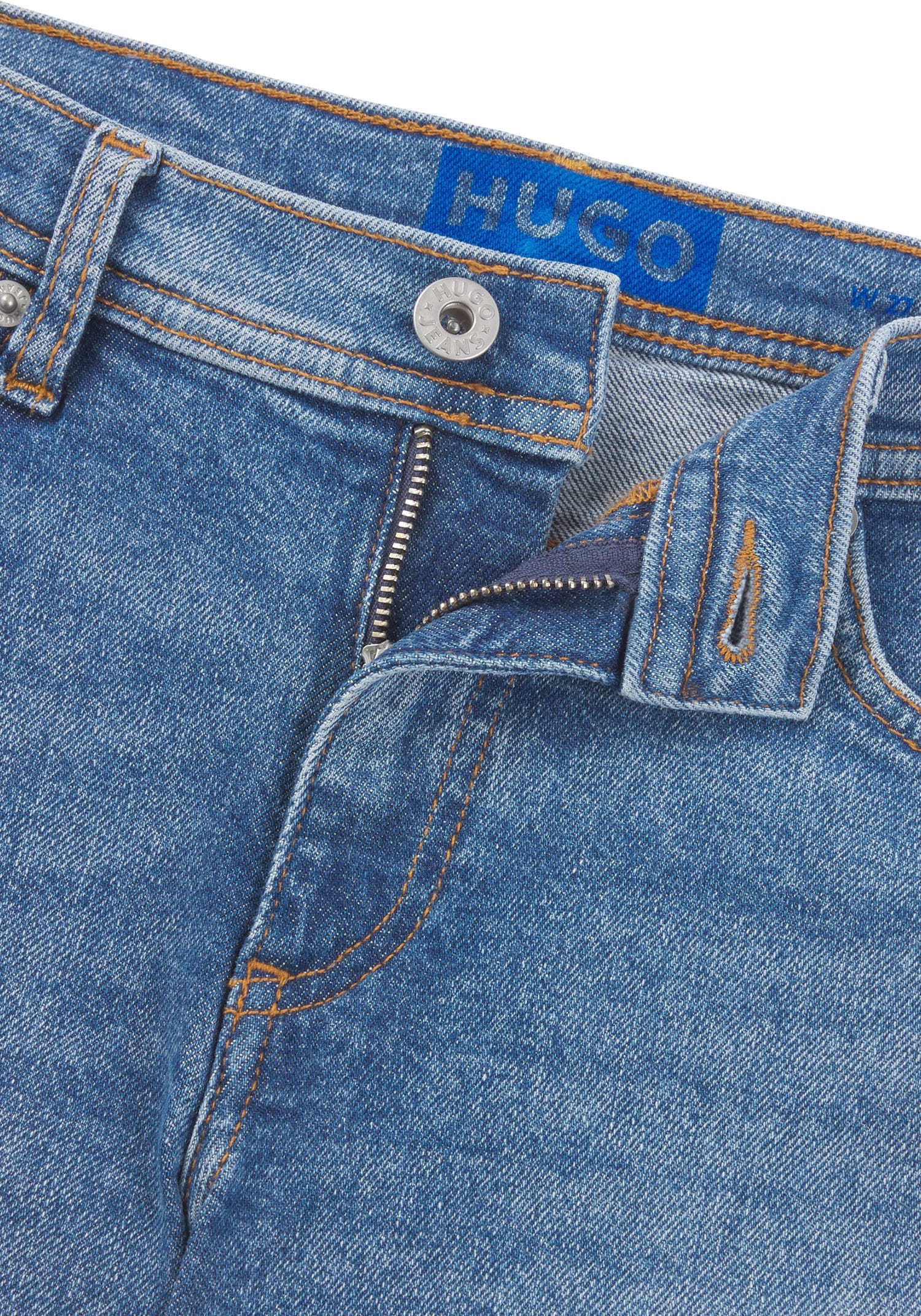 HUGO Blue Bootcut-Jeans »Getti«, Ausgestelltes Bein, elastisches Denim