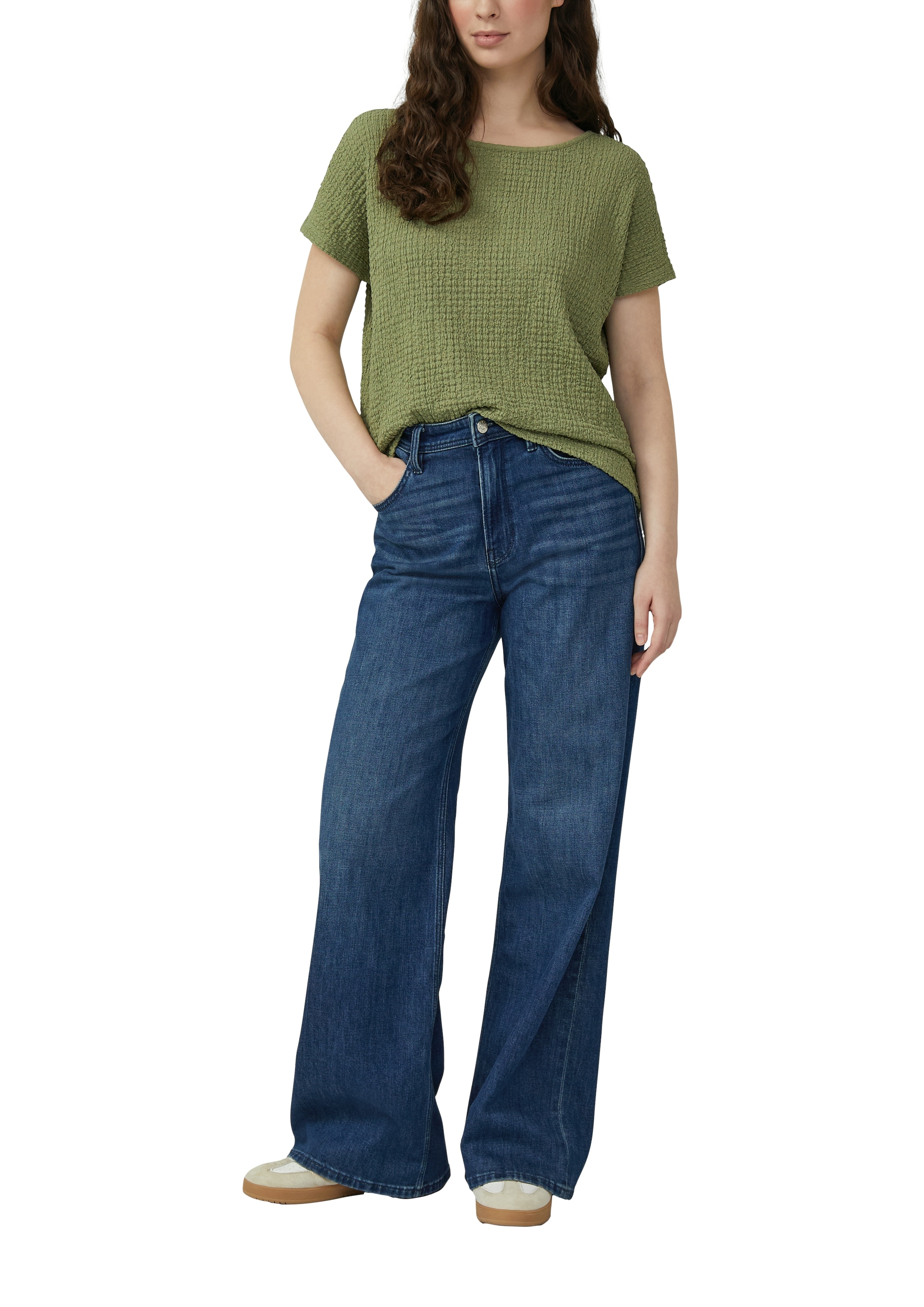 s.Oliver T-Shirt mit Struktur Muster