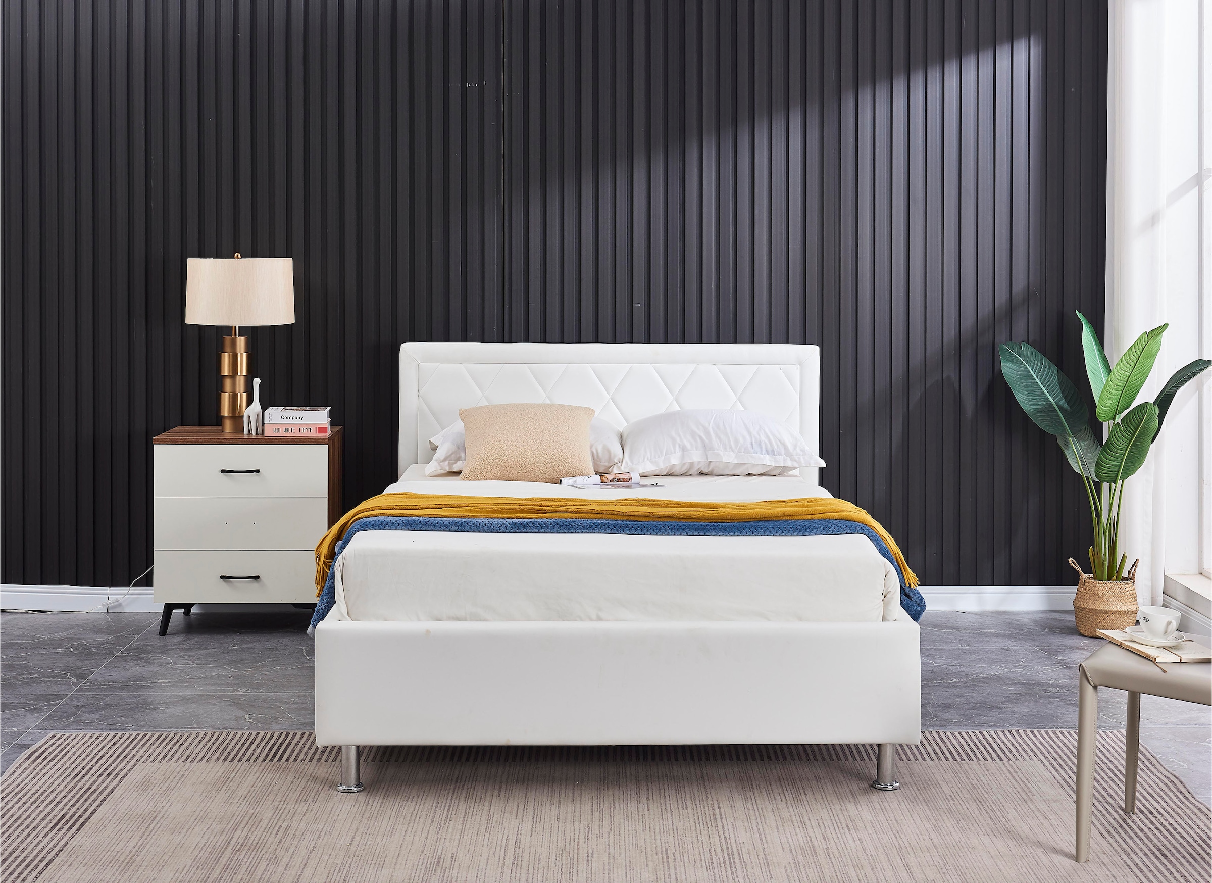 ATLANTIC home collection Polsterbett »Johanna«, mit Lattenrost und Bettkasten